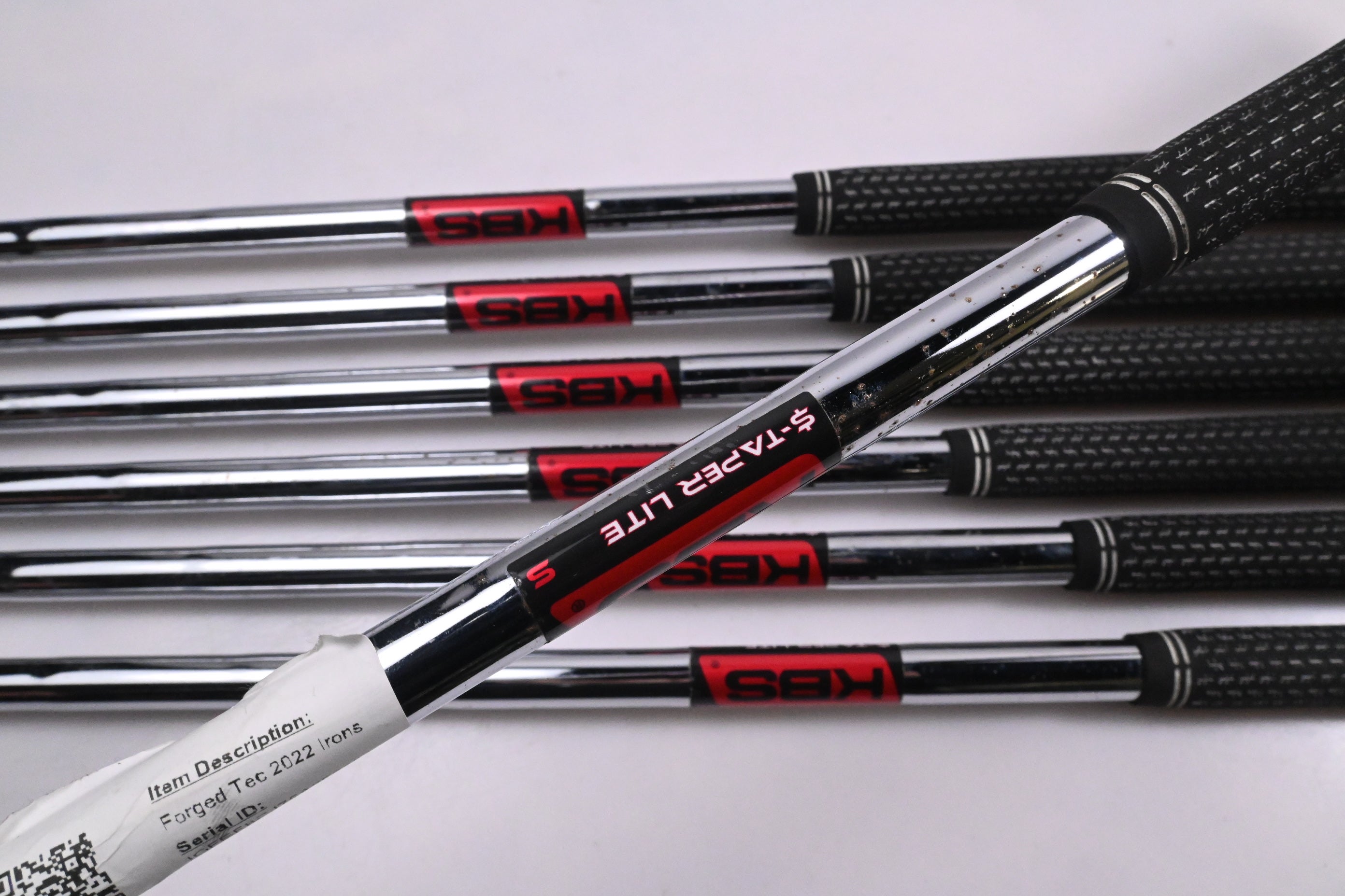 Cobra Forged Tec 2022 Irons / 4-PW / Stiff Flex KBS $-Taper Lite Shafts