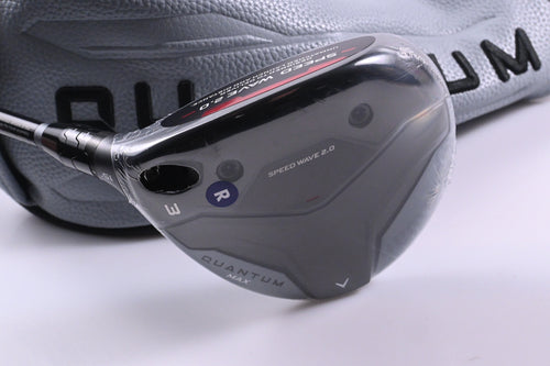 Left Hand Callaway Quantum Max #3 Wood / 15 Degree / Regular Flex Denali Silver