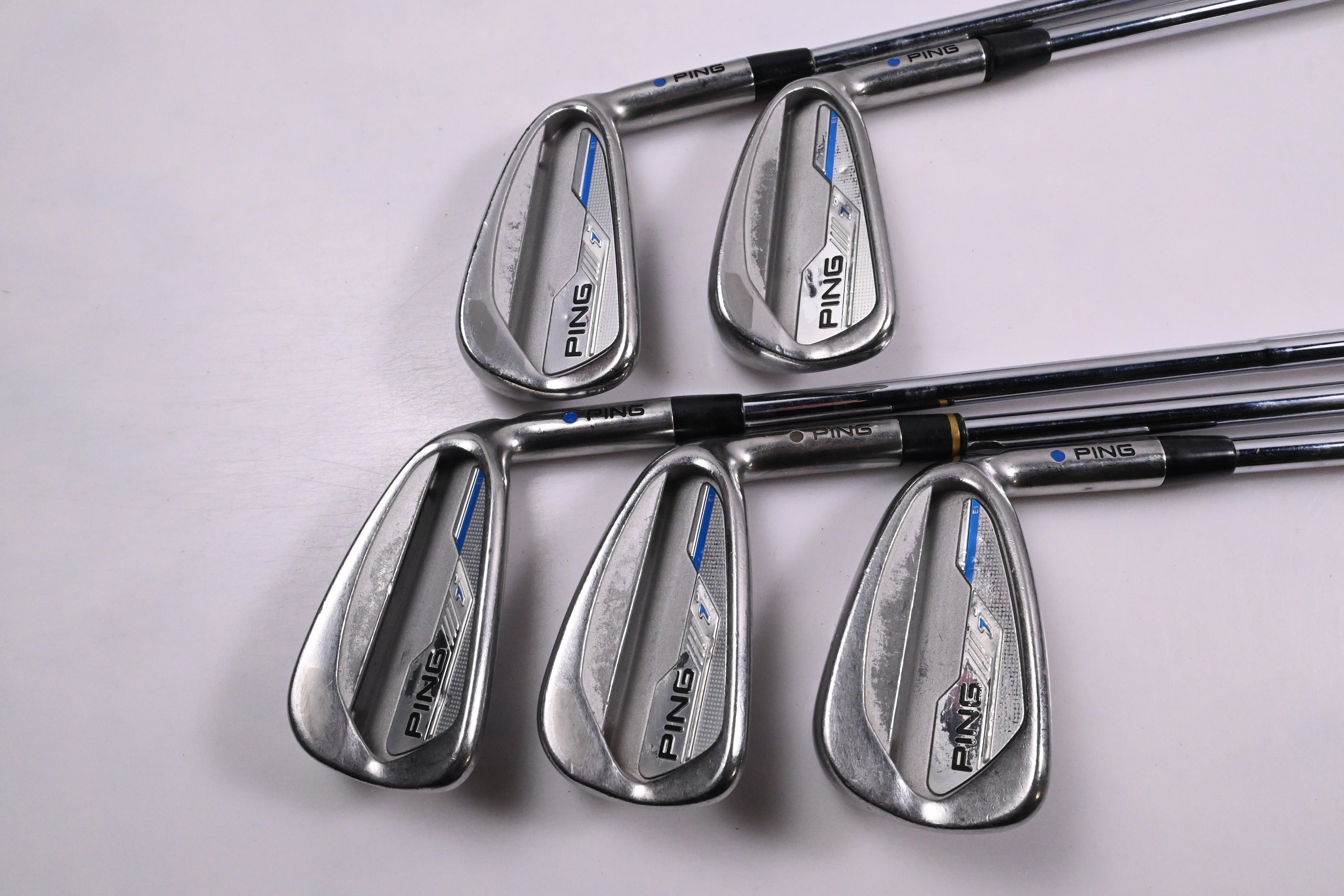 Ping i-Series E1 Irons / 4-8i / Blue Dot / Stiff Flex Ping CFS Distance Shafts