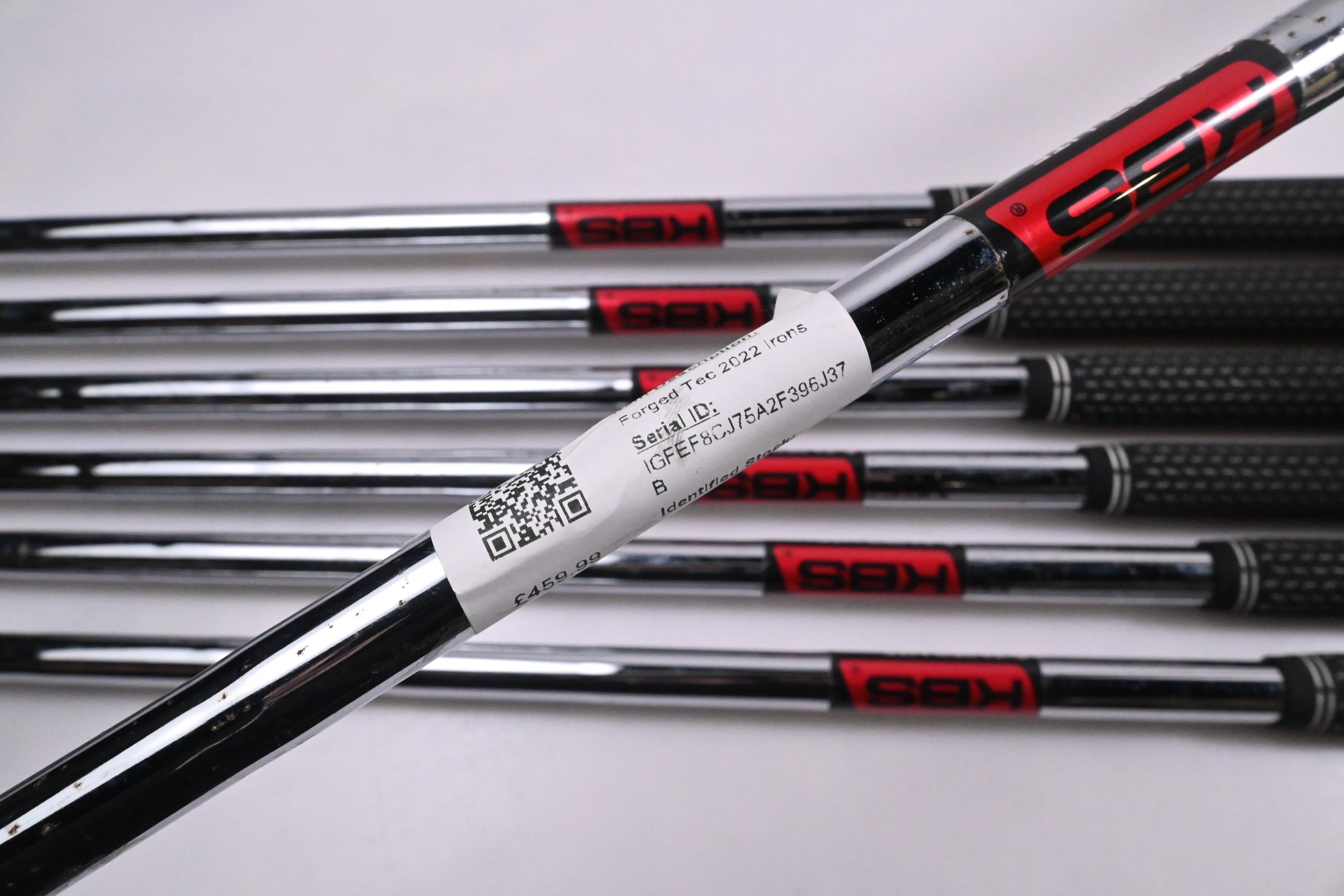 Cobra Forged Tec 2022 Irons / 4-PW / Stiff Flex KBS $-Taper Lite Shafts