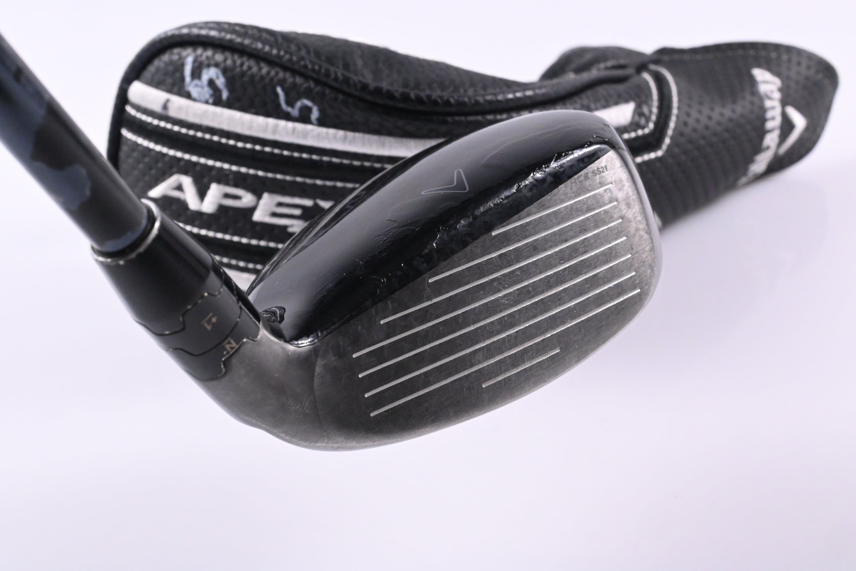 Left Hand Callaway Apex UW #5 Hybrid / 24 Degree / Regular Flex UST Recoil Dart 65 Shaft