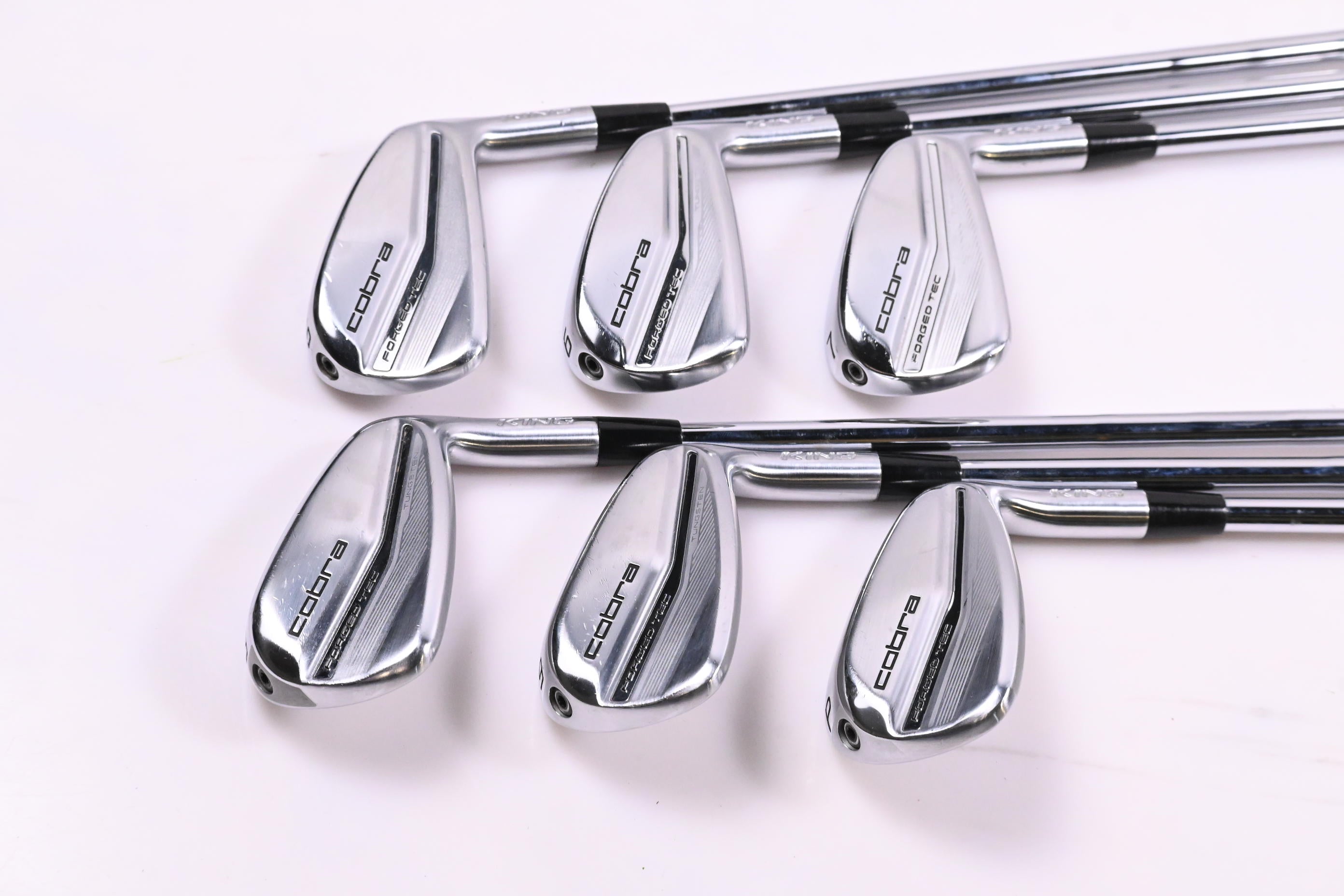Cobra Forged Tec 2022 Irons / 5-PW / Stiff Flex KBS $-Taper 120 Shafts