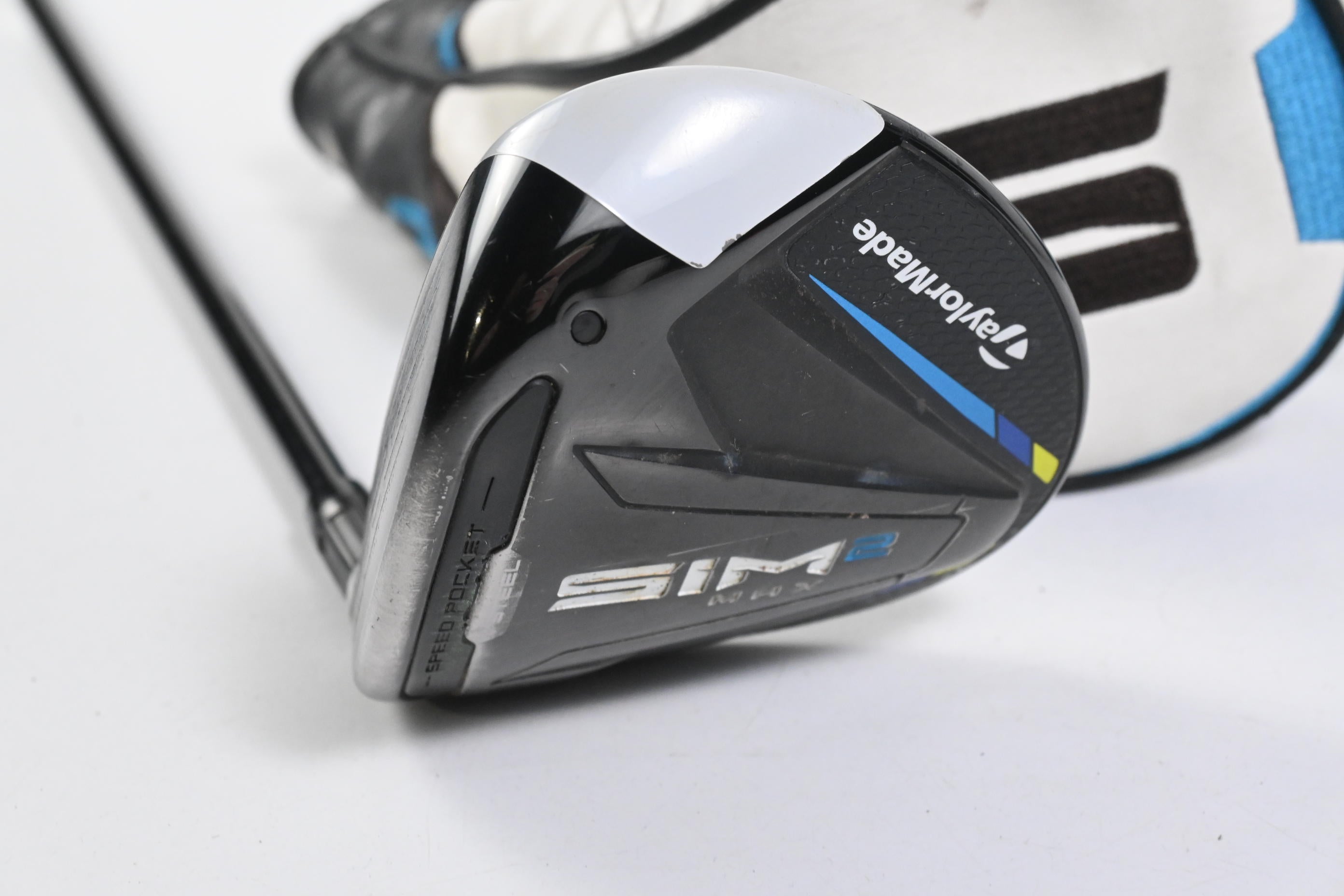 Left Hand Taylormade SIM2 Max #3 Wood / 15 Degree / X-Flex Hzrdus Smoke Black 80