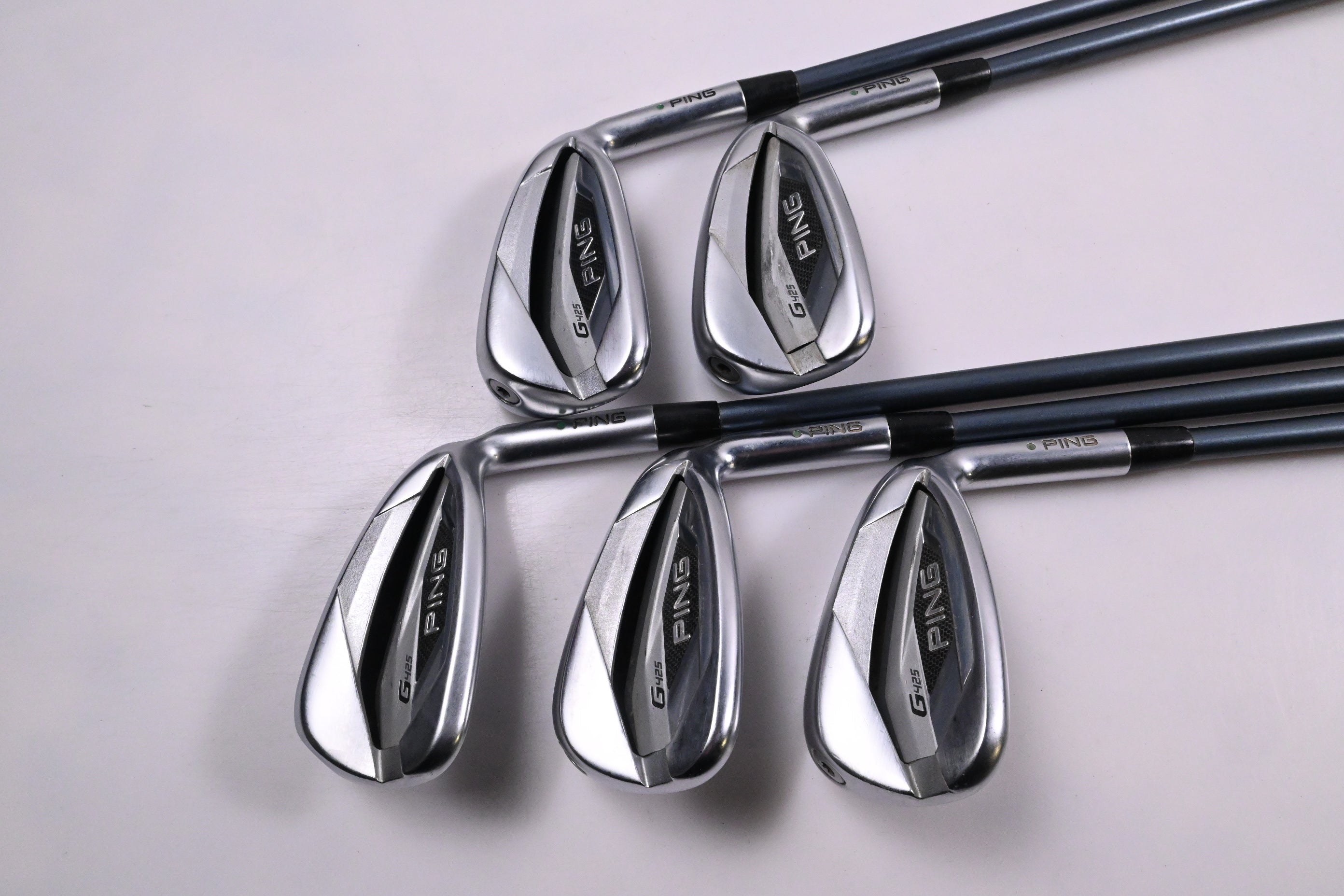 Ping G425 Irons / 7-PW+UW / Green Dot / Regular Flex Ping Alta CB Slate AWT
