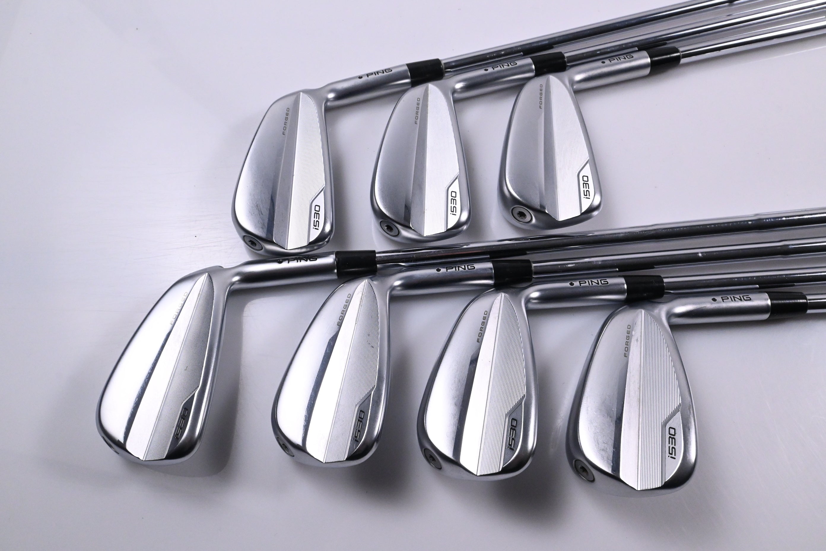 Ping i530 Irons / 4-PW / Black Dot / Stiff Flex Dynamic Gold MID 100 S300 Shafts
