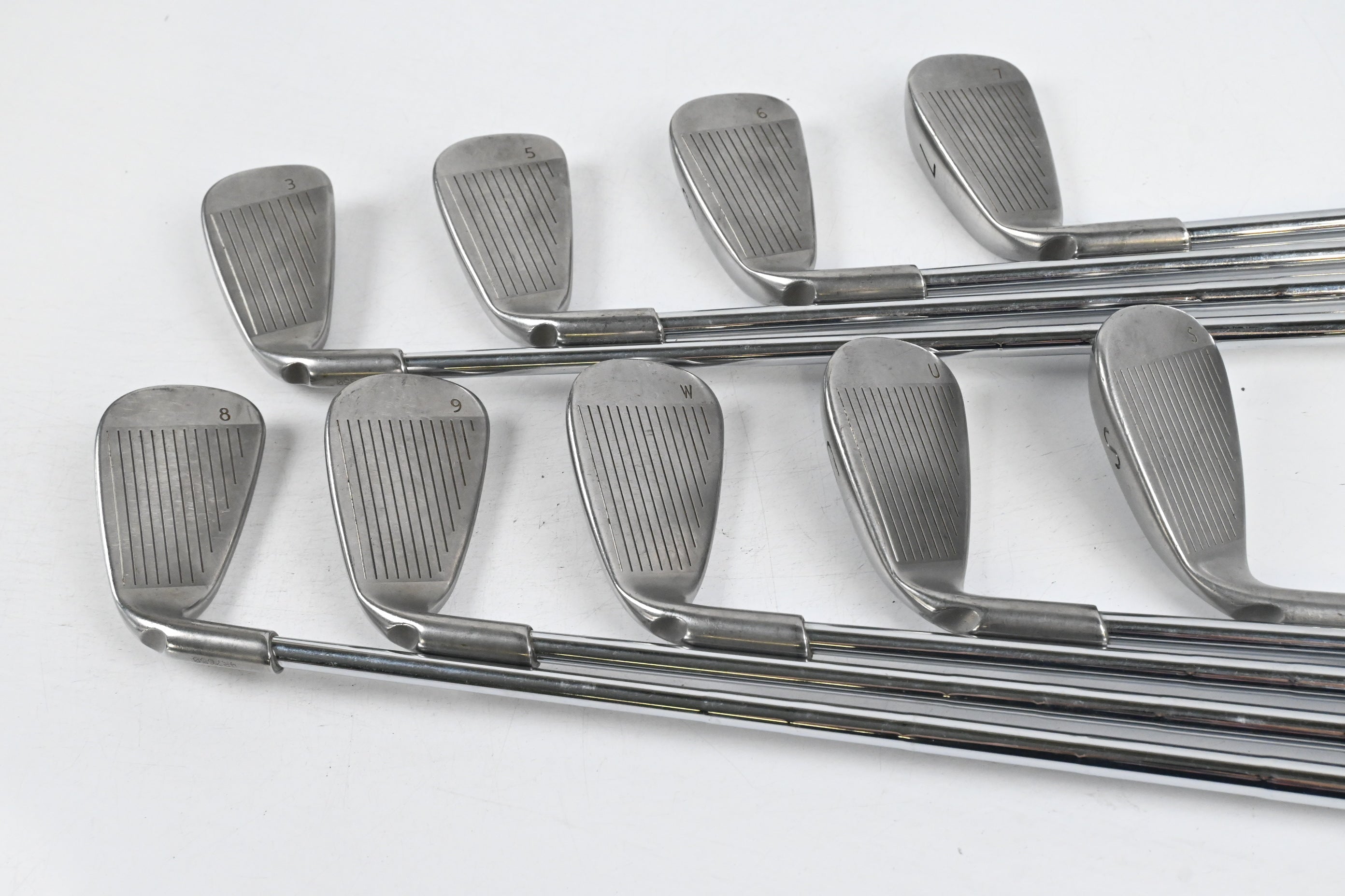 Ping G20 Irons / 3-PW+GW+SW / White Dot / Stiff Flex Ping CFS Shafts