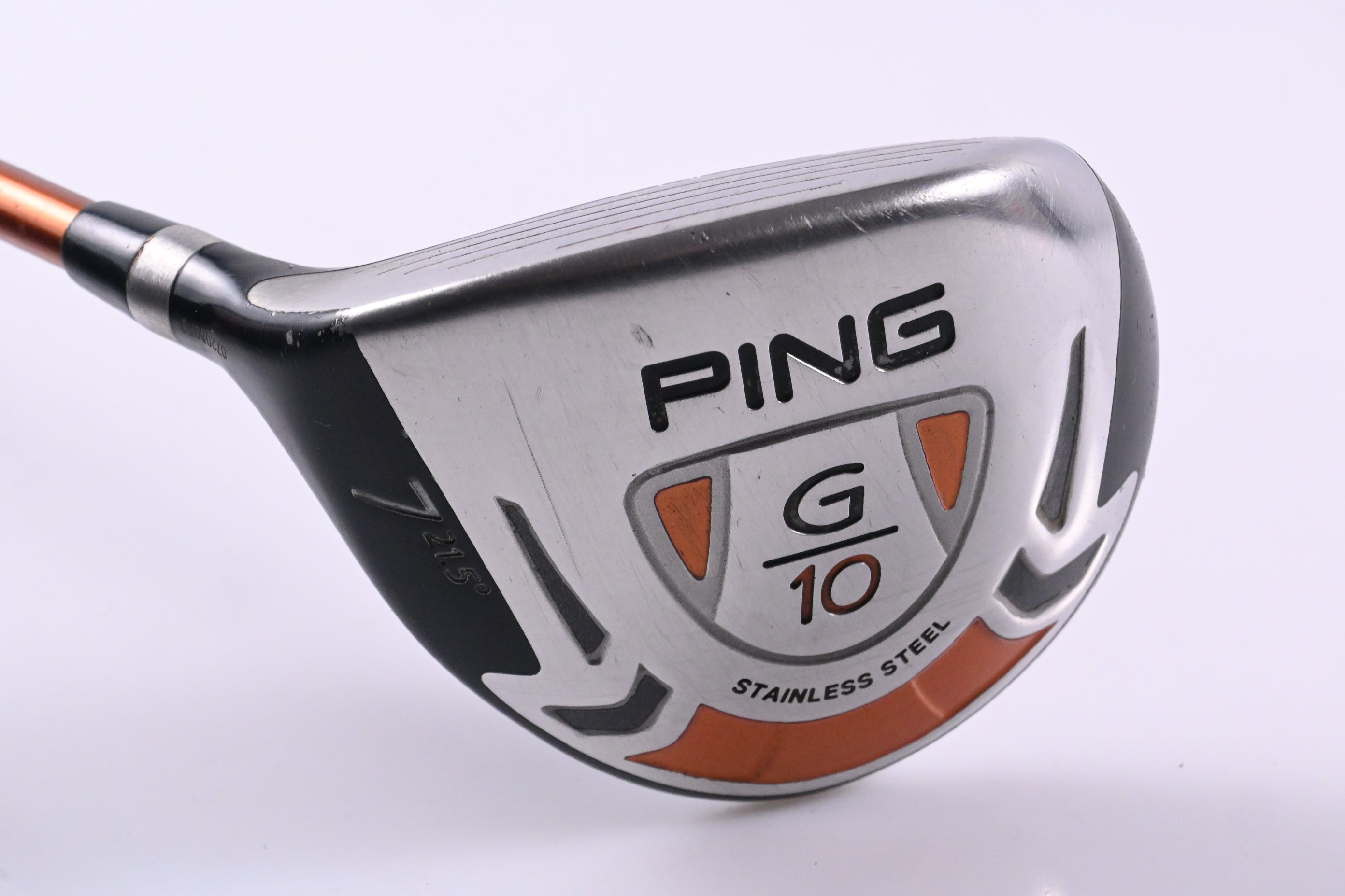 Left Hand Ping G10 #7 Wood / 21.5 Degree / Regular Flex Ping TFC 129 F Shaft
