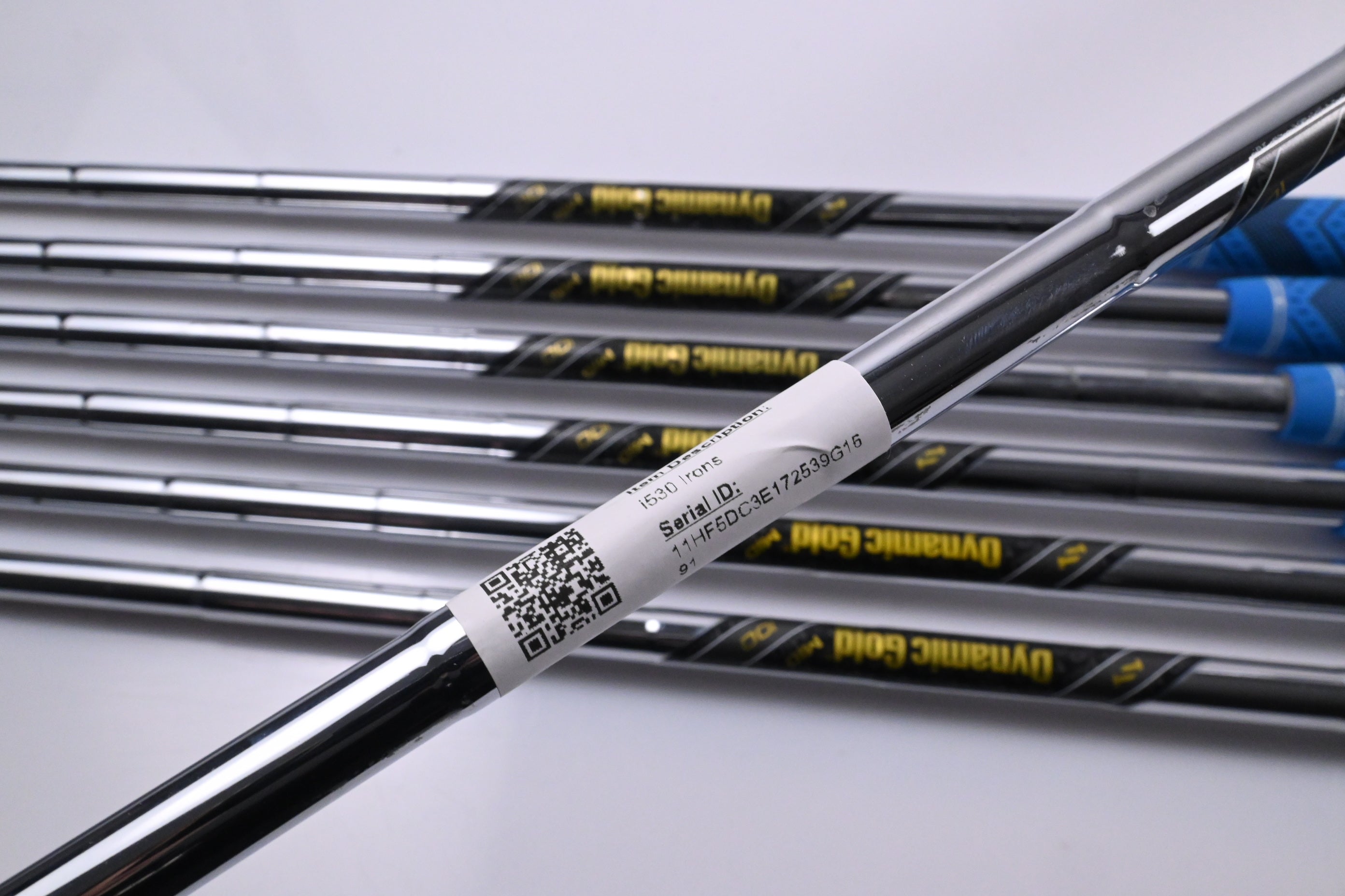 Ping i530 Irons / 4-PW / Black Dot / Stiff Flex Dynamic Gold MID 100 S300 Shafts