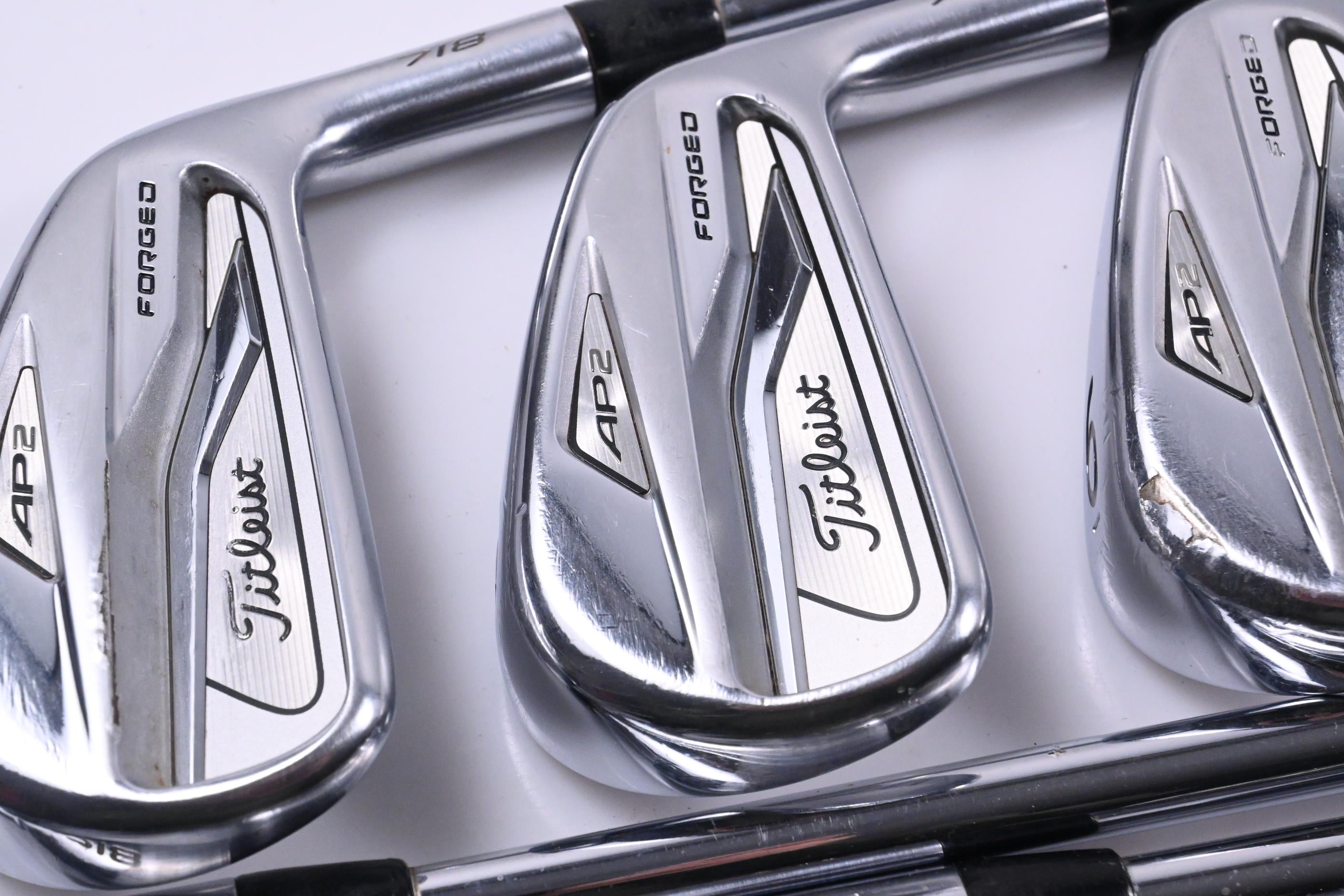 Titleist 718 AP2 Irons / 4-PW / Stiff Flex AMT Tour White S300 Shafts