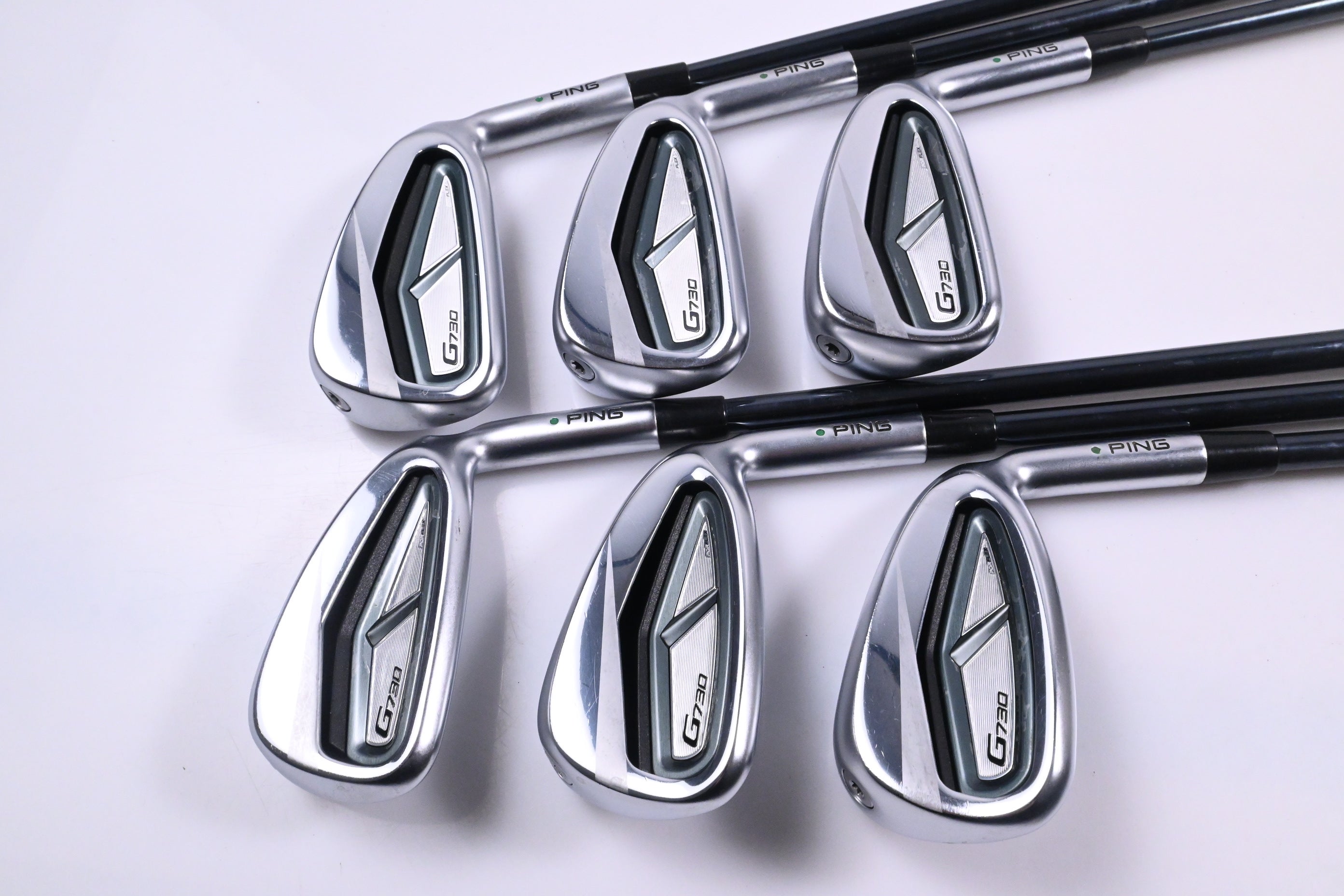 Ping G730 Irons / 5-PW / Green Dot / Regular Flex Recoil DART 75 Shafts