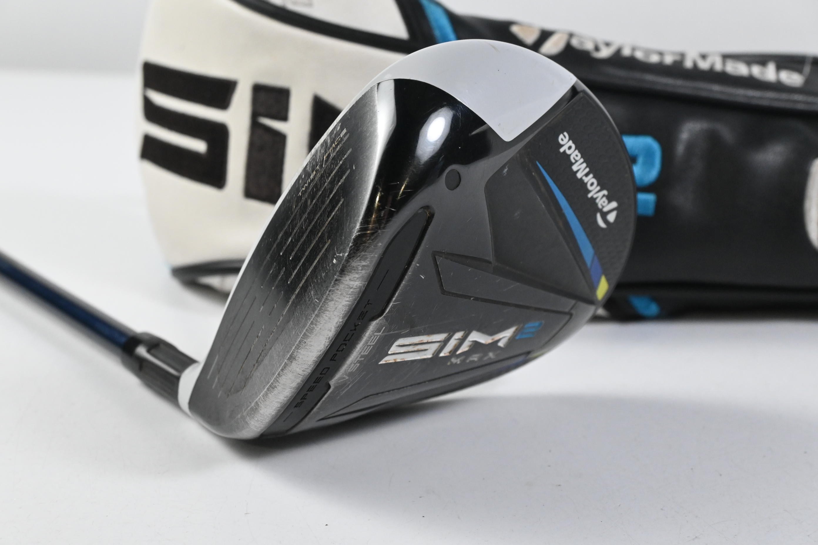 Left Hand Taylormade SIM2 Max #3 Wood / 15 Degree / Stiff Flex Ventus Blue 6