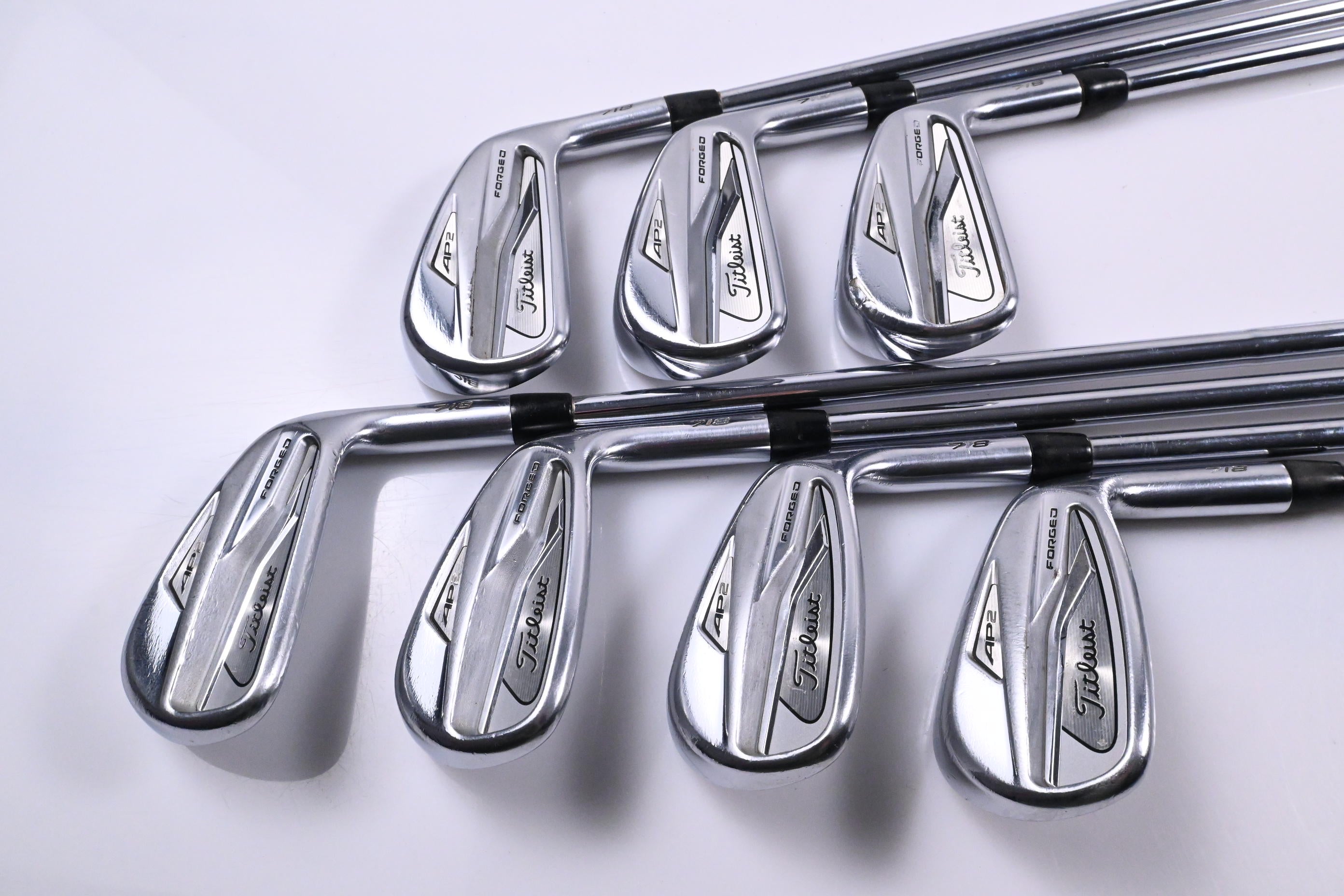 Titleist 718 AP2 Irons / 4-PW / Stiff Flex AMT Tour White S300 Shafts