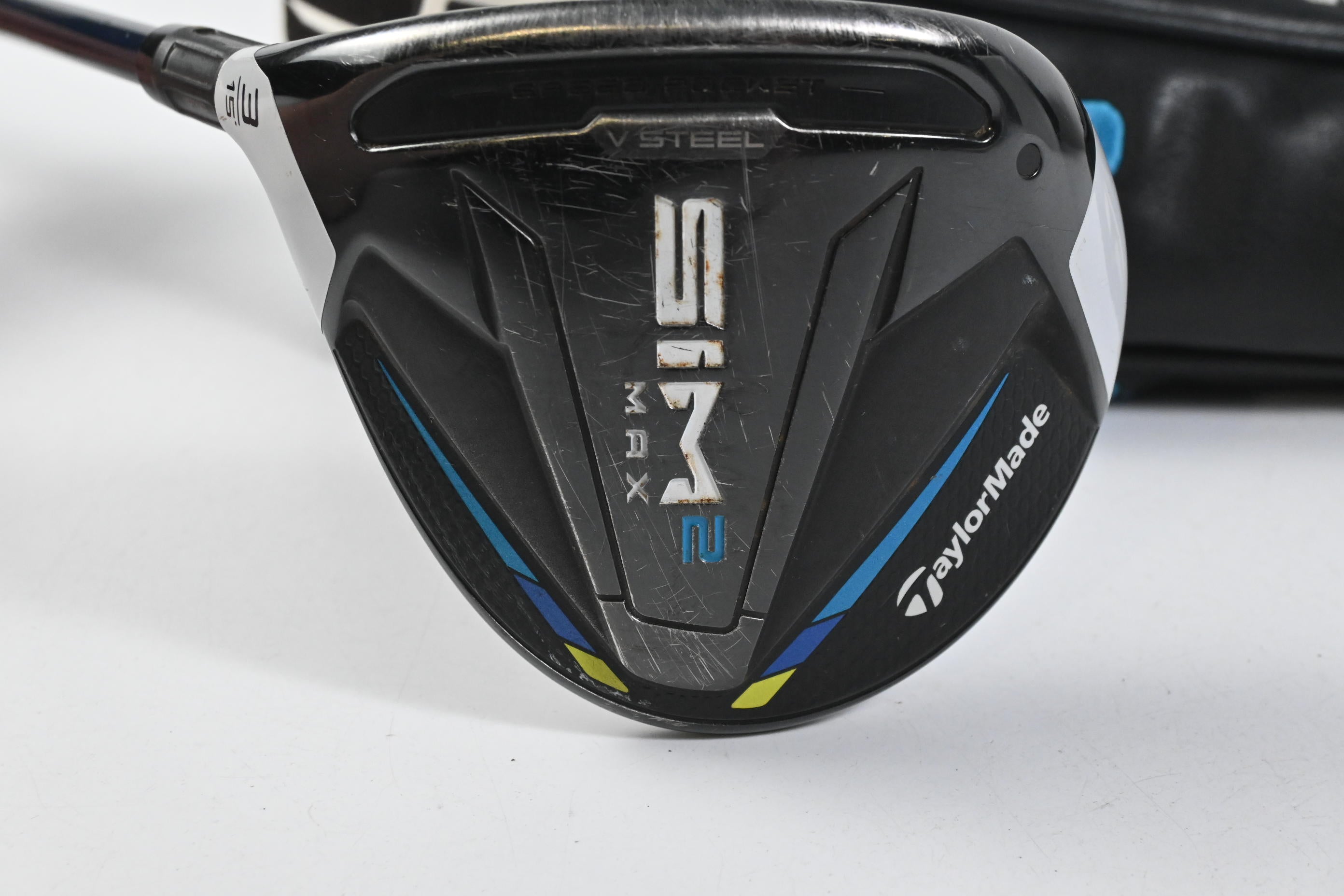 Left Hand Taylormade SIM2 Max #3 Wood / 15 Degree / Stiff Flex Ventus Blue 6