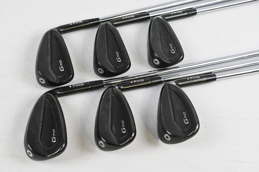 Ping G710 Irons / 5-PW / White Dot / Regular Flex Ping AWT 2.0 Shafts