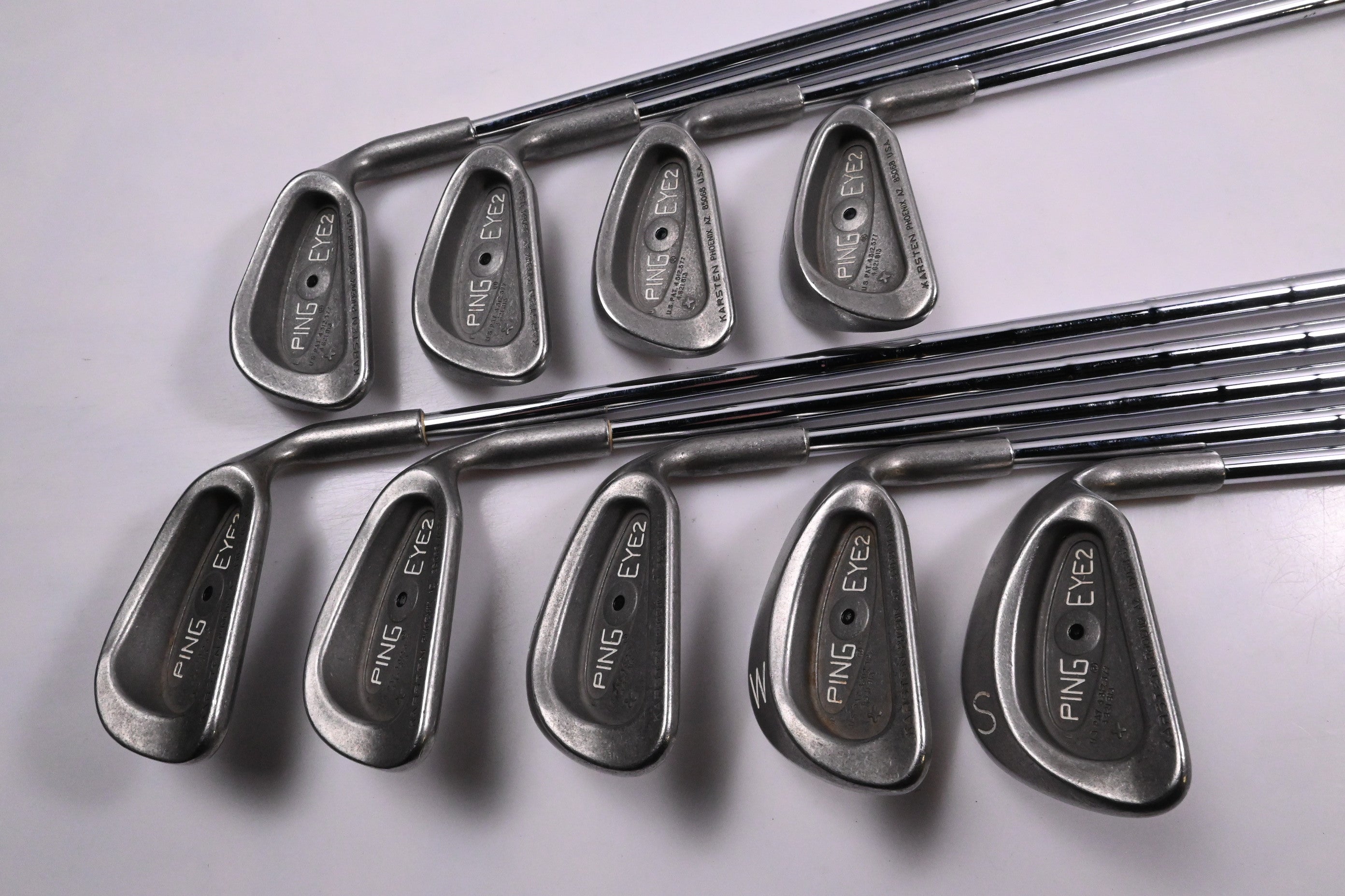 Ping Karsten Eye 2+ Irons / 3-PW+SW / Black Dot / Stiff Flex Ping KT Shafts