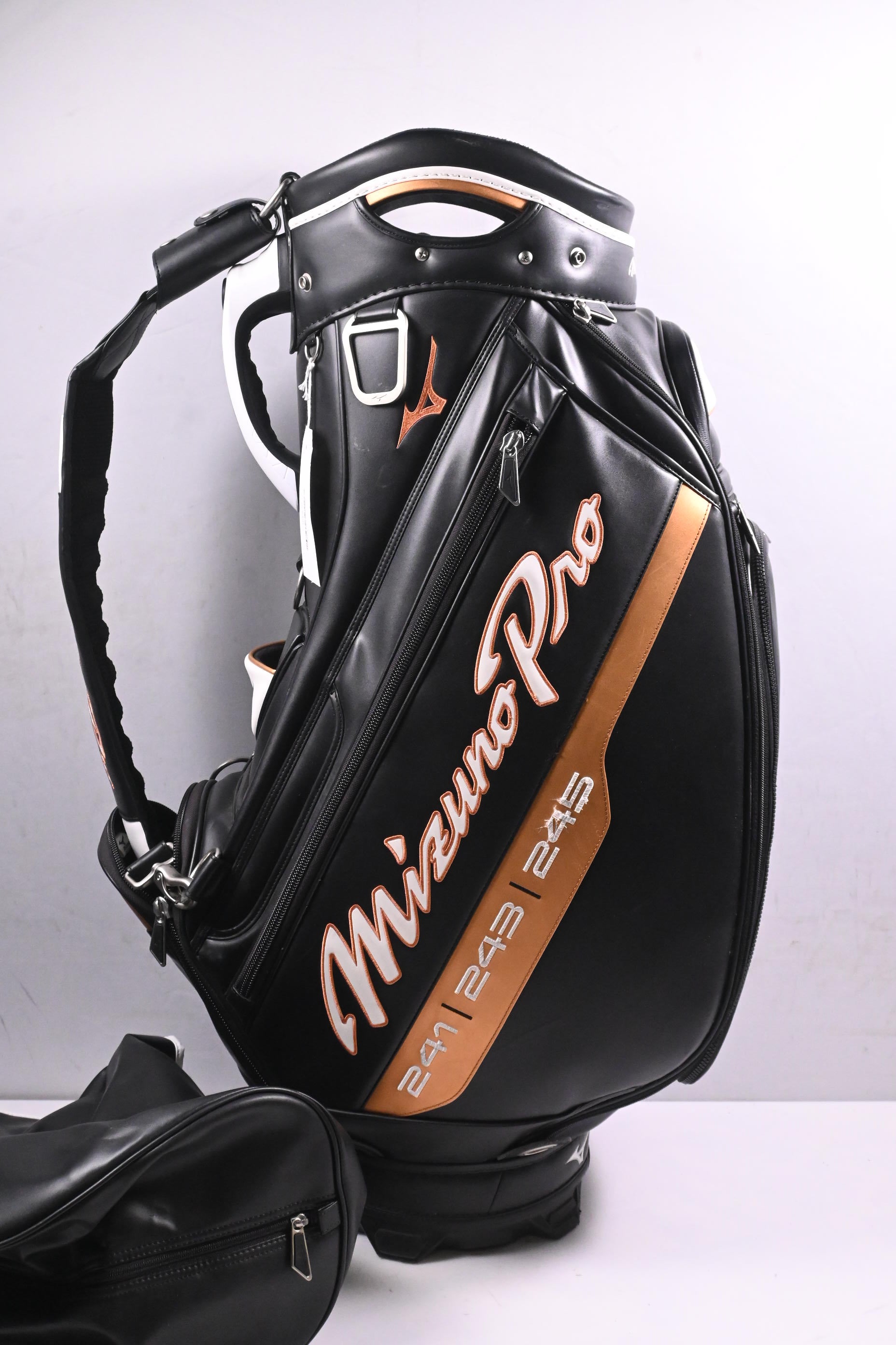 Mizuno Pro Series Tour Bag / 6-Way Divider / Black, White, Gold