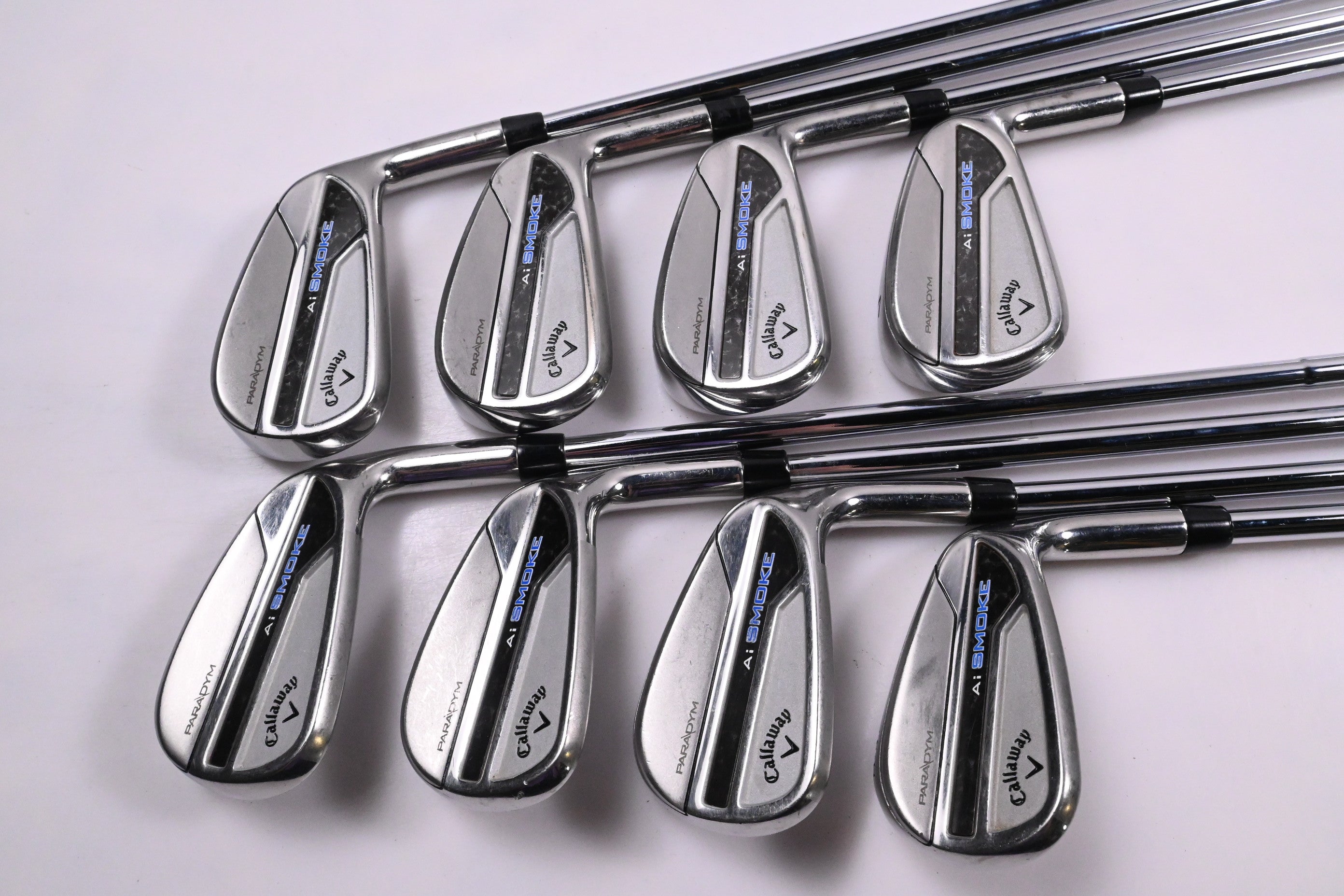 Callaway Paradym Ai Smoke Irons / 4-PW+GW / Stiff Flex Elevate MPH 85