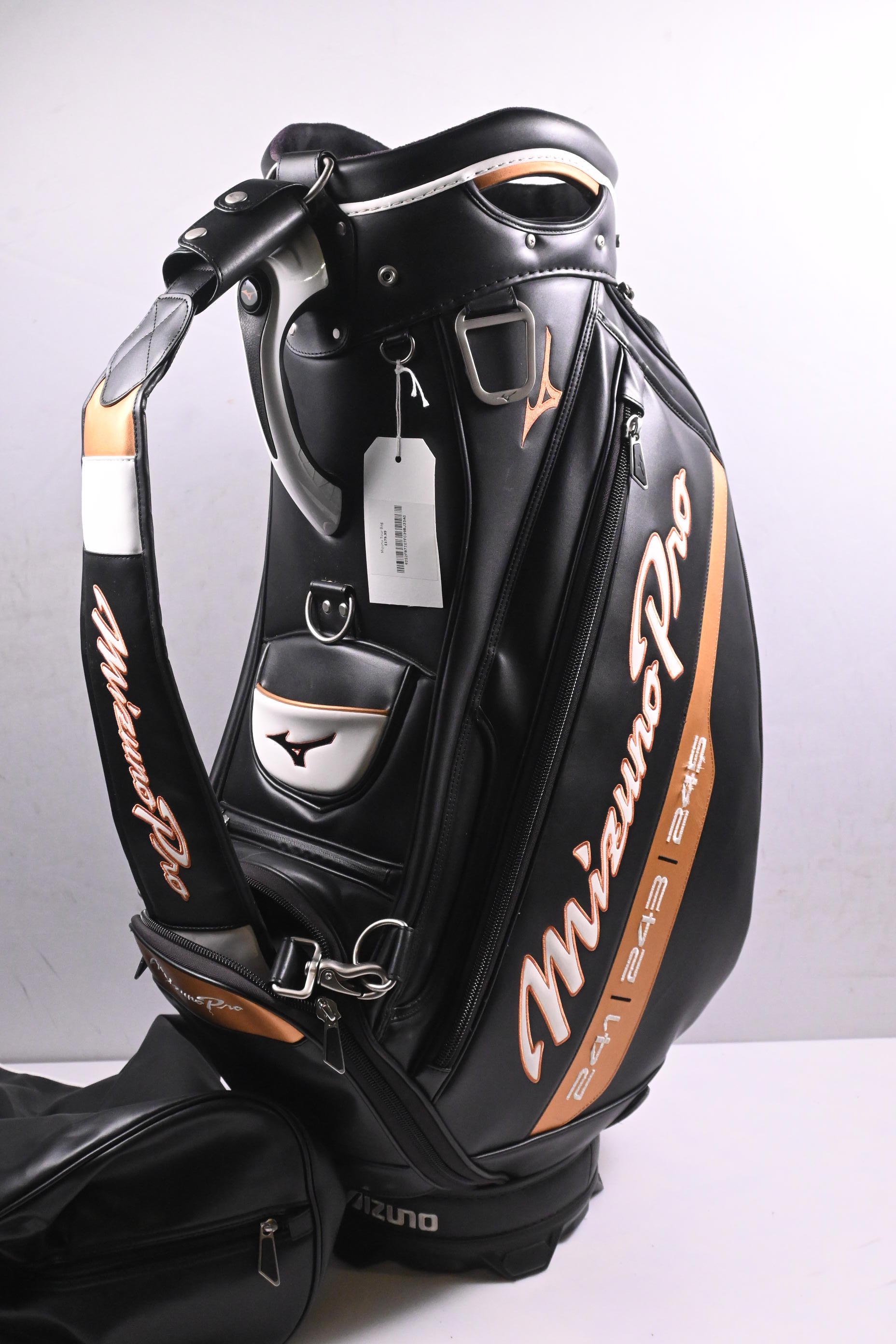 Mizuno Pro Series Tour Bag / 6-Way Divider / Black, White, Gold