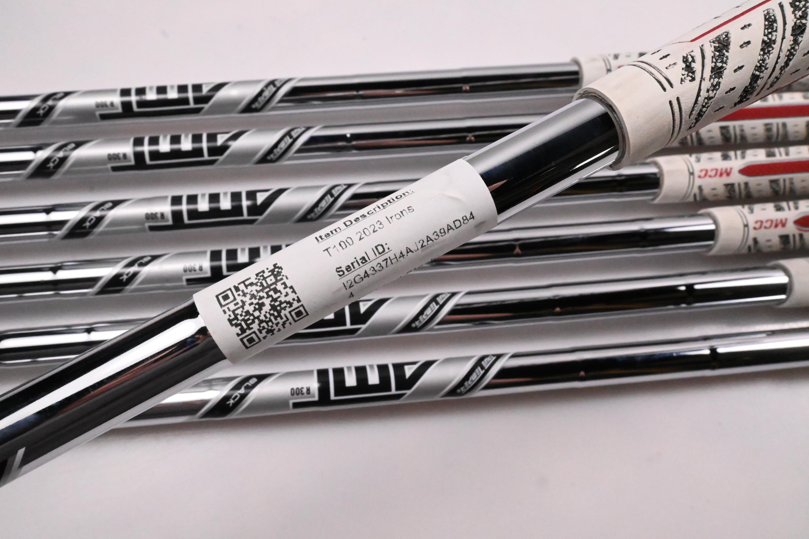 Titleist T100 2023 Irons / 4-PW / Regular Flex AMT Black R300 Shafts