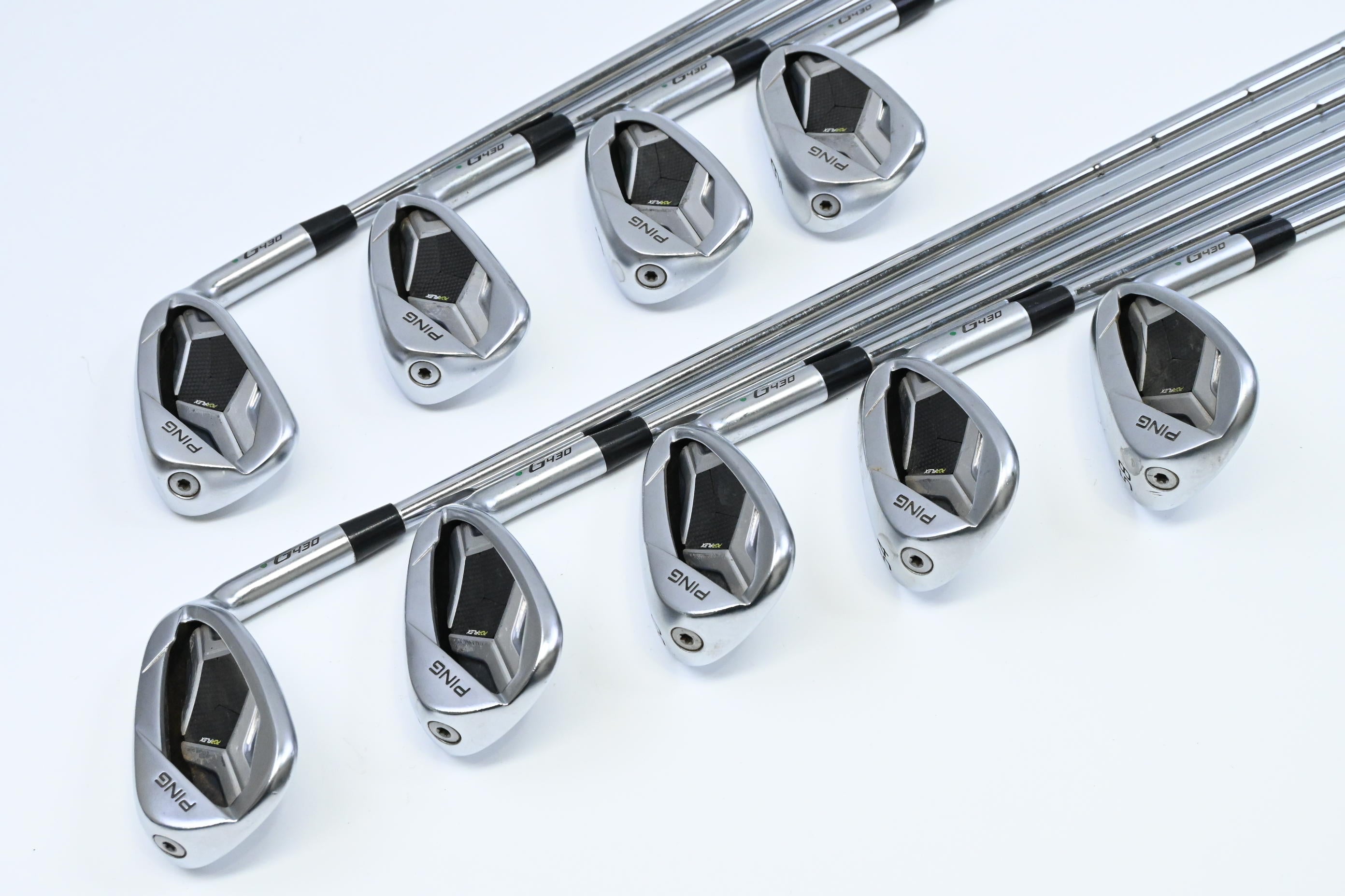 Ping G430 Irons / 6-PW+45°+50°+54°+58° / Green Dot / Regular Flex DG R300 105