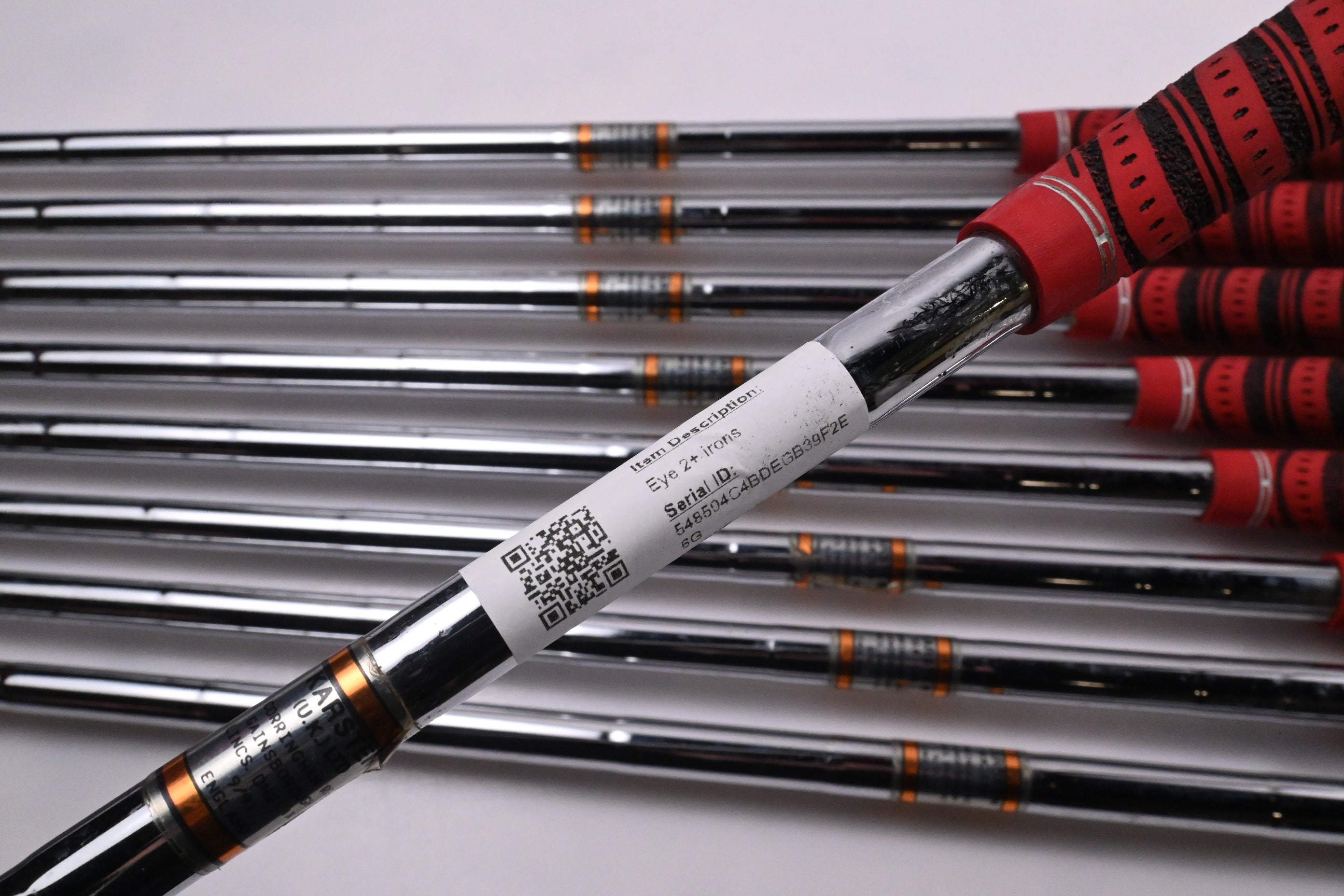 Ping Karsten Eye 2+ Irons / 3-PW+SW / Black Dot / Stiff Flex Ping KT Shafts