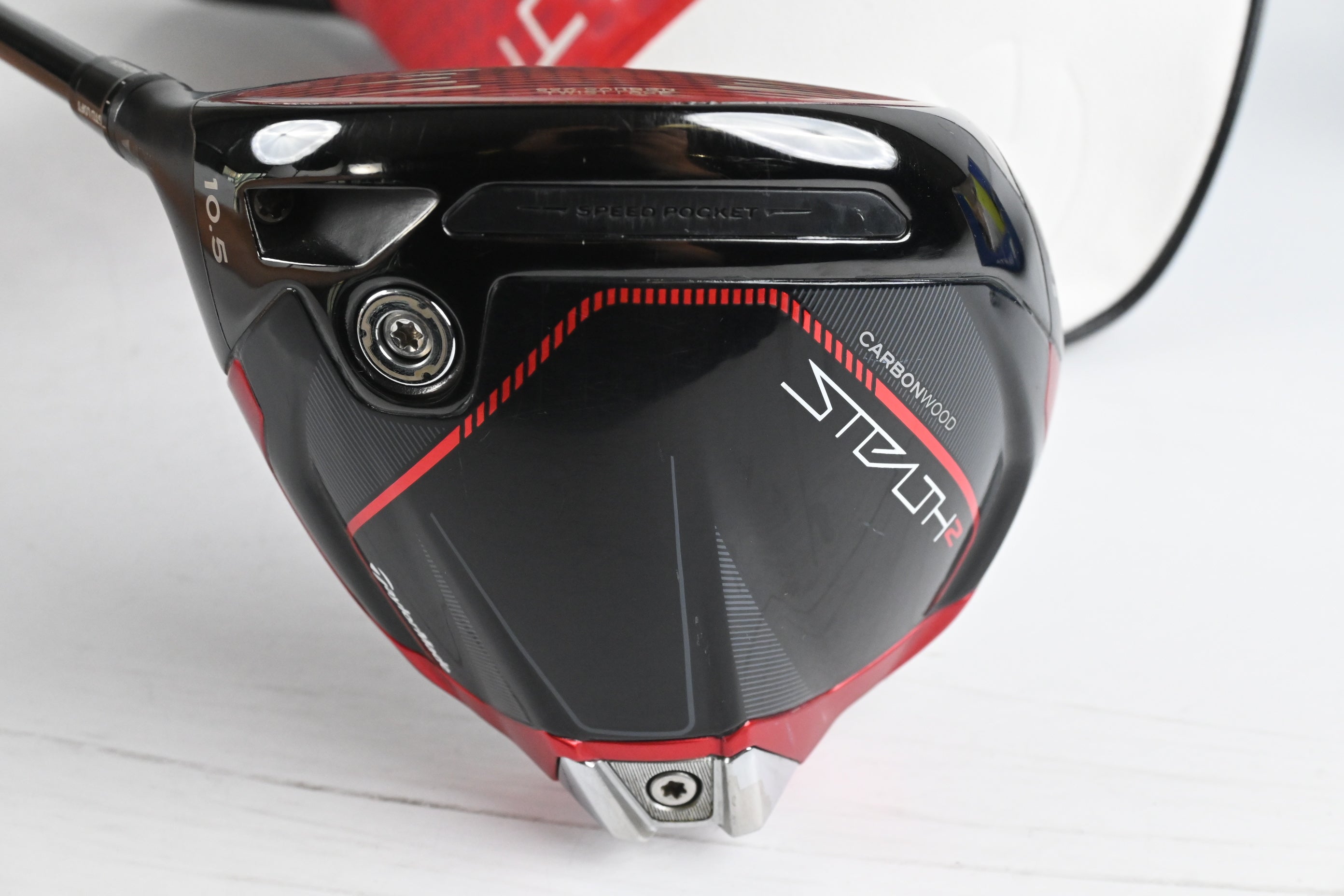 Left Hand Taylormade Stealth 2 Driver / 10.5 Degree / Regular Flex Kai'li Red 60
