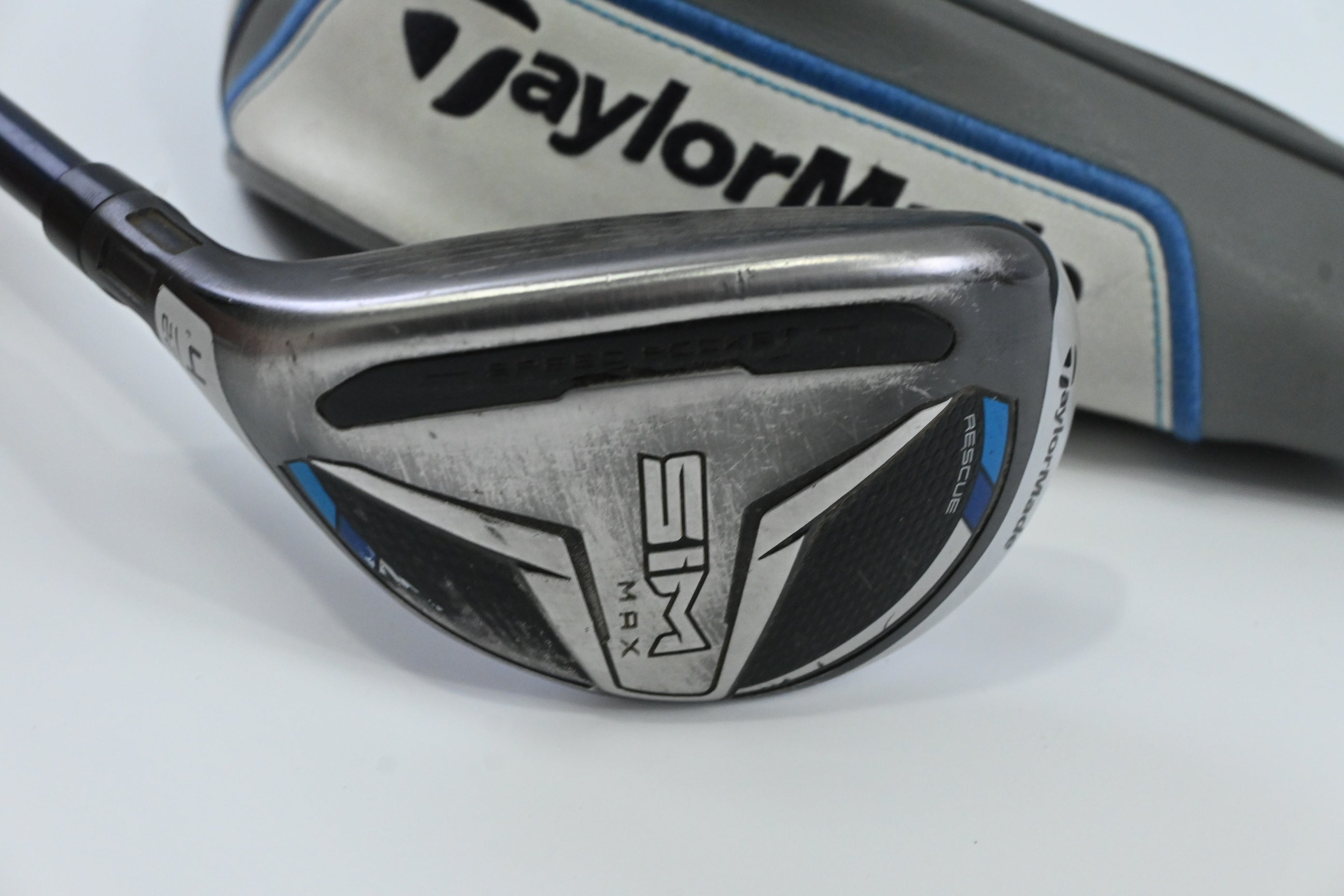 Left Hand Taylormade SIM Max #4 Hybrid / 22 Degree / Regular Flex Fujikura Blue