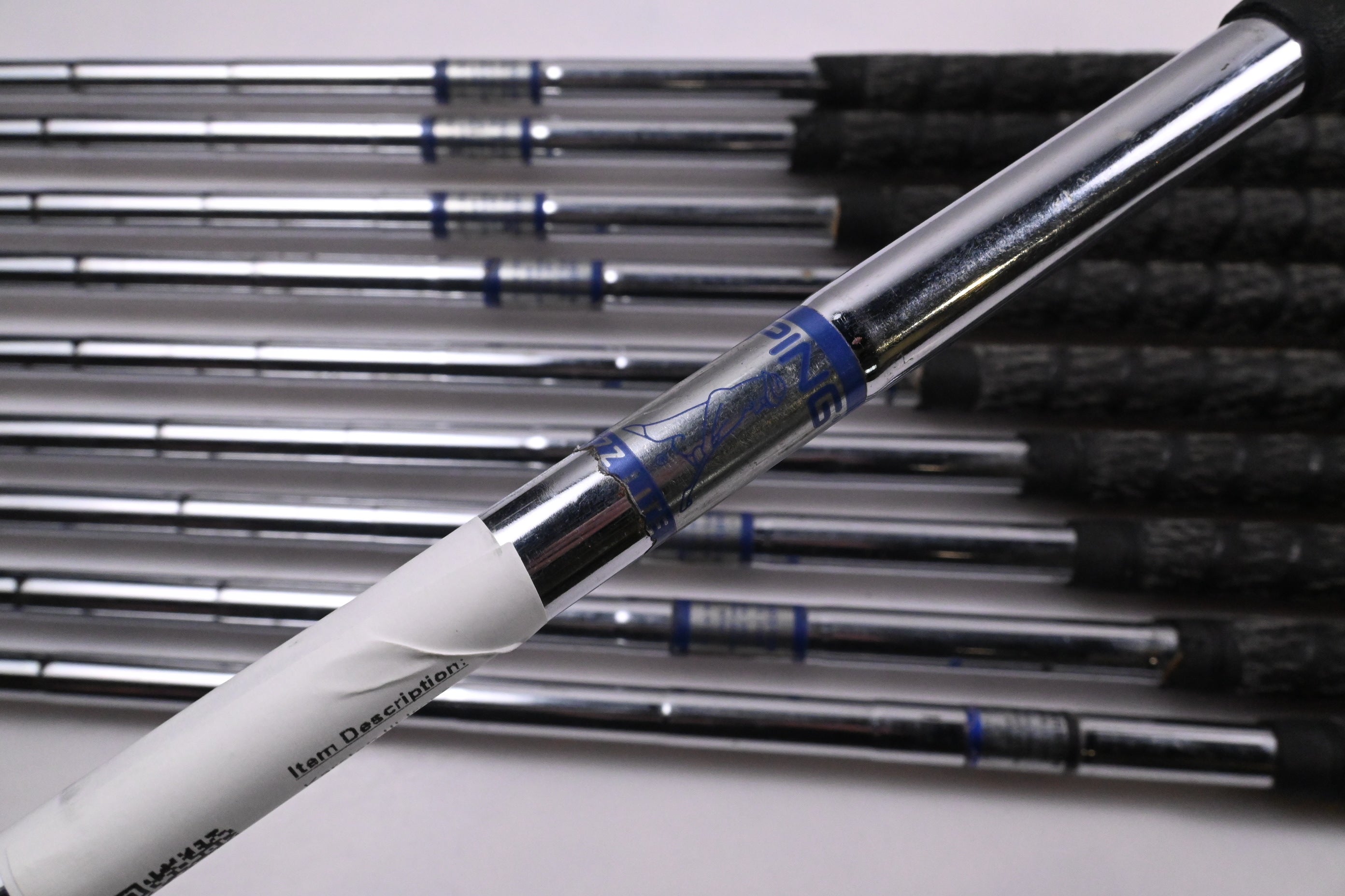Ping Karsten III Irons / 2-PW+SW / Blue Dot / Stiff Flex Ping ZZ-Lite Shafts