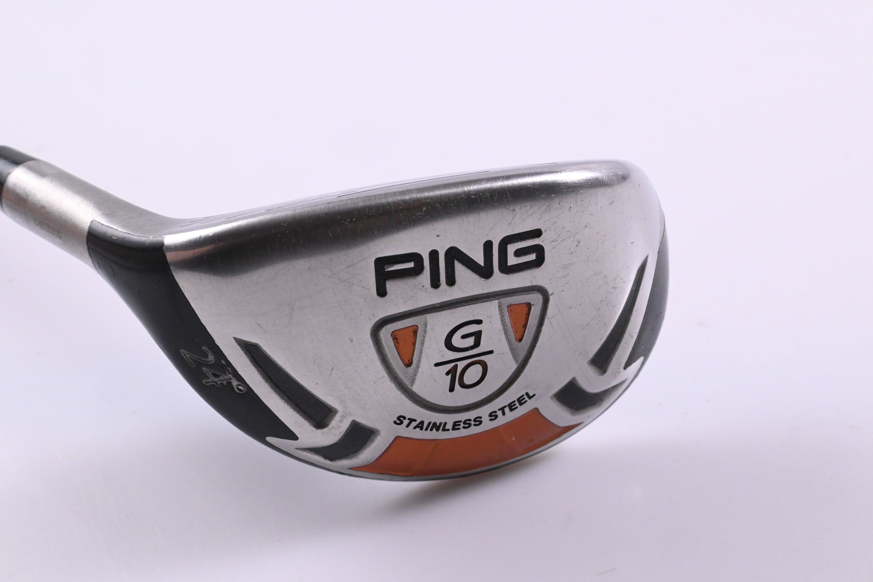 Left Hand Ping G10 #4 Hybrid / 24 Degree / Regular Flex Ping TFC 129 Shaft