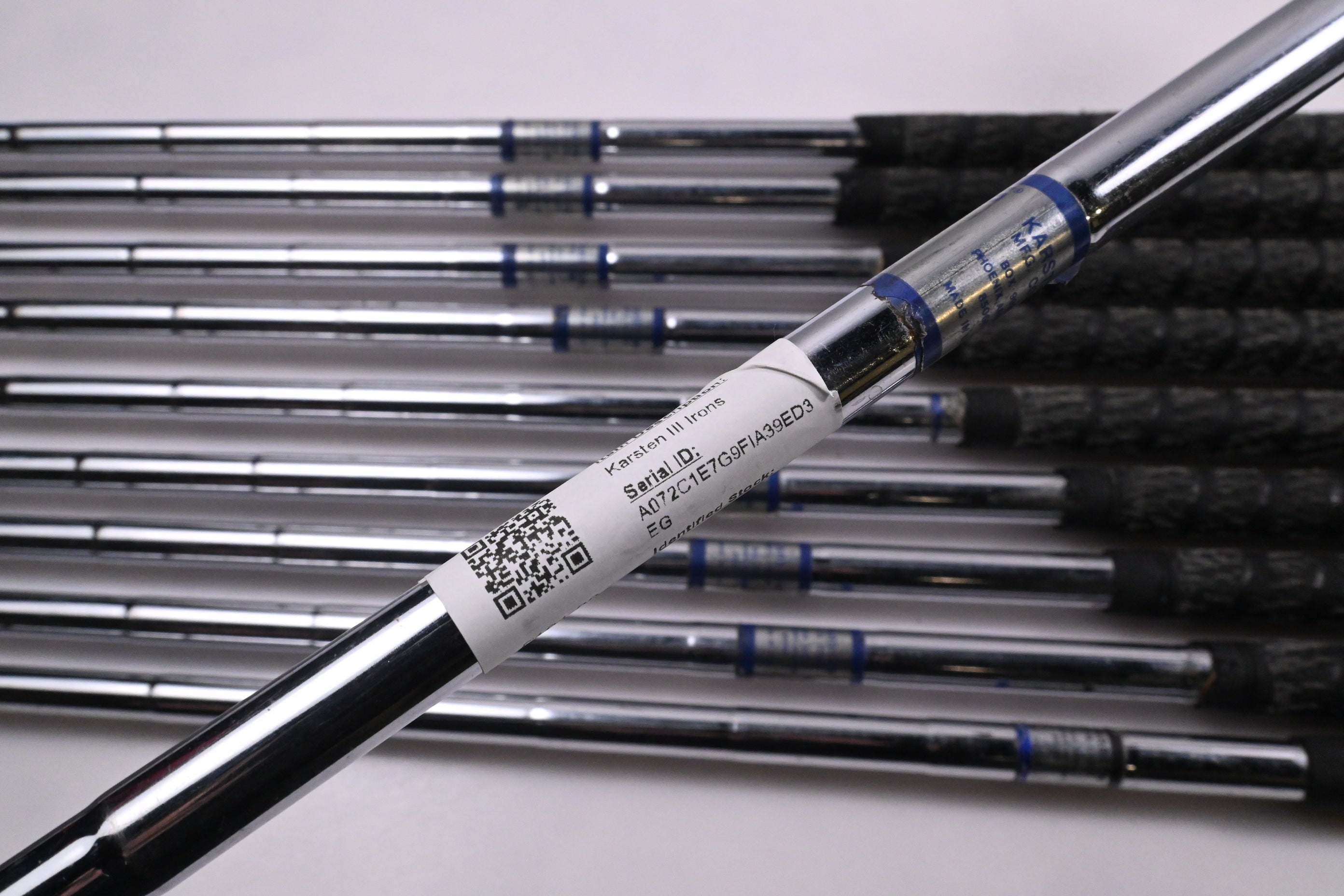 Ping Karsten III Irons / 2-PW+SW / Blue Dot / Stiff Flex Ping ZZ-Lite Shafts
