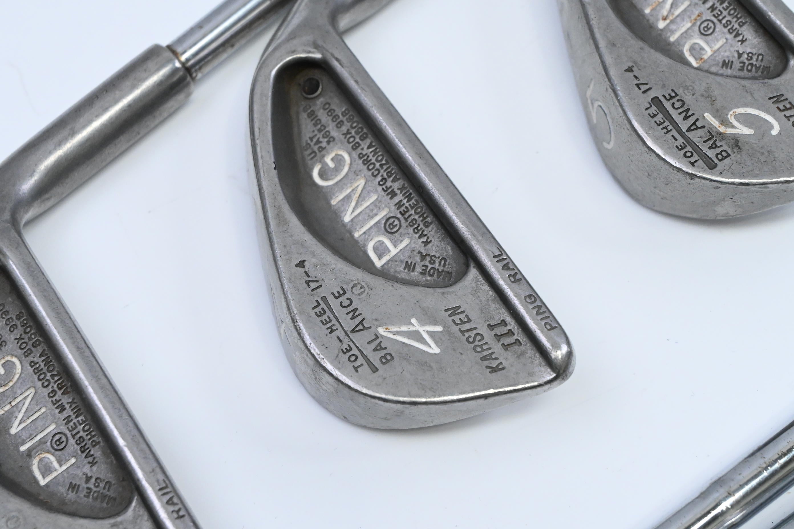 Ping Karsten III Irons / 3-PW+SW / Black Dot / Stiff Flex Ping ZZ Lite Shaft