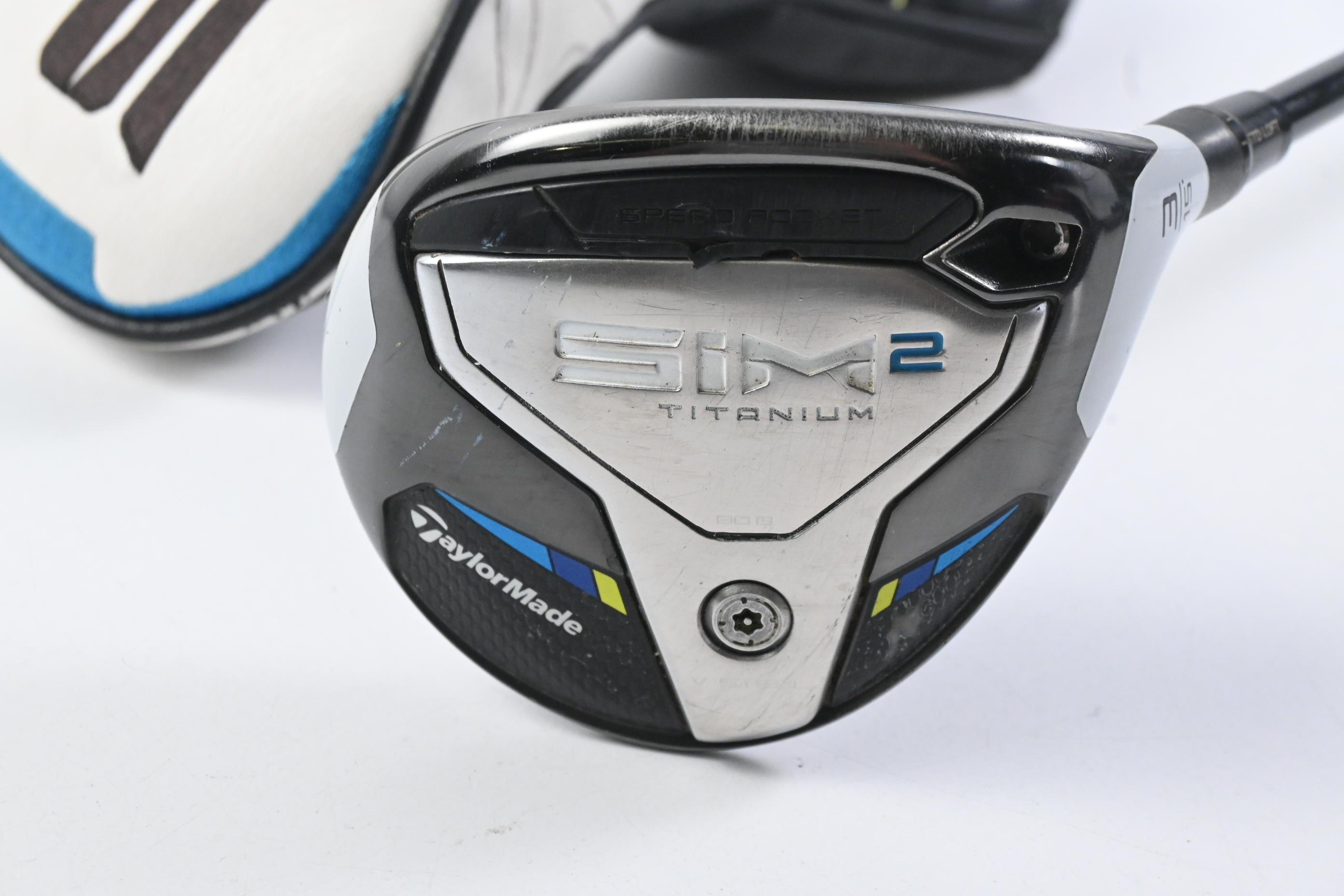 Taylormade SIM2 Ti #3 Wood / 15 Degree / Stiff Flex Tensei AV Raw Blue 65 Shaft