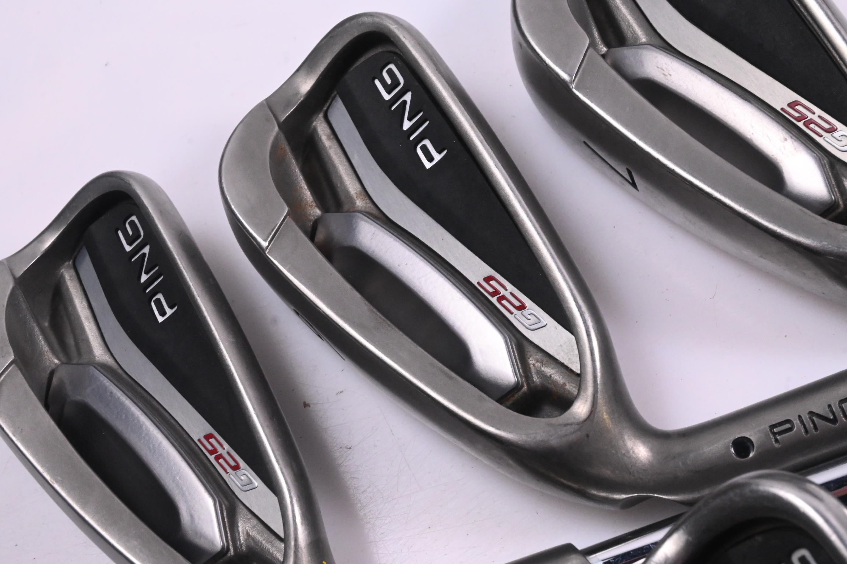 Left Hand Ping G25 Irons / 5-PW / Black Dot / Senior Flex Ping CFS Shafts