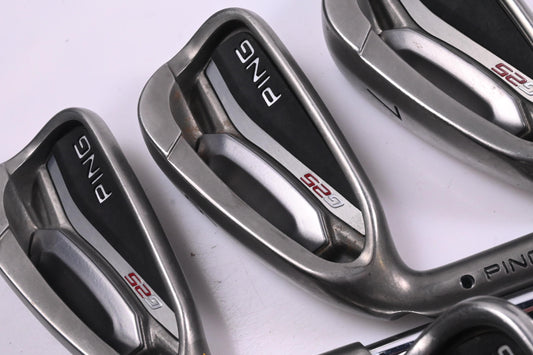 Left Hand Ping G25 Irons / 5-PW / Black Dot / Senior Flex Ping CFS Shafts