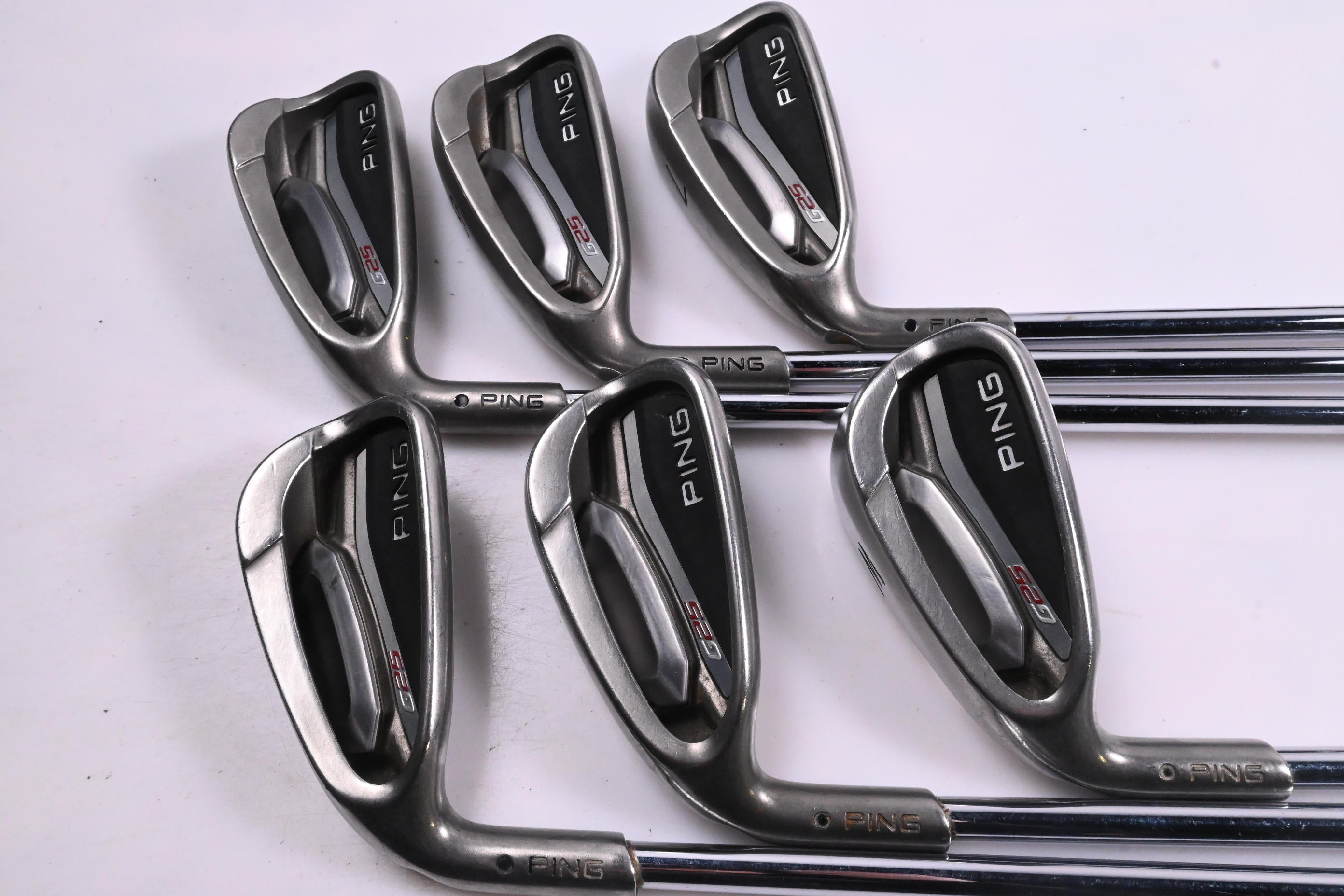 Left Hand Ping G25 Irons / 5-PW / Black Dot / Senior Flex Ping CFS Shafts