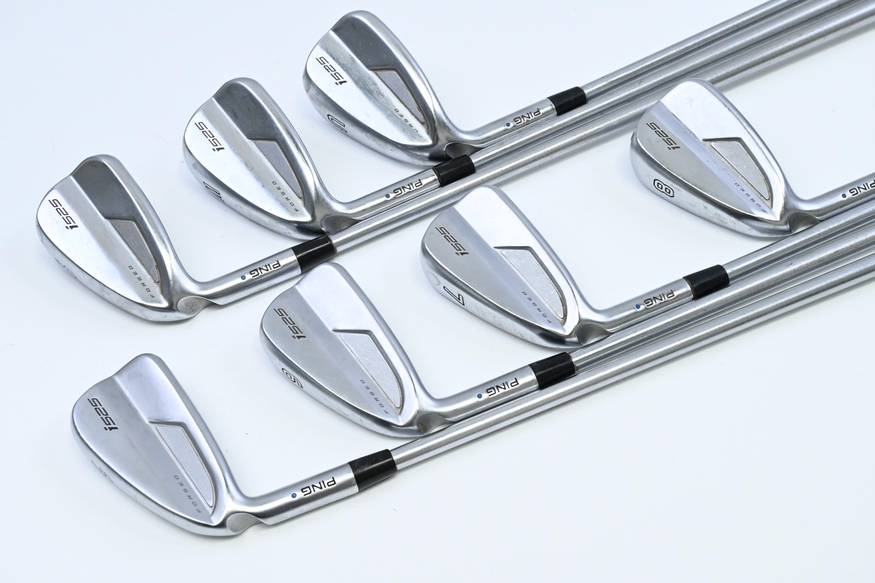 Left Hand Ping i525 Irons / 5-PW+UW / Blue Dot / Regular Flex Project X I0 105