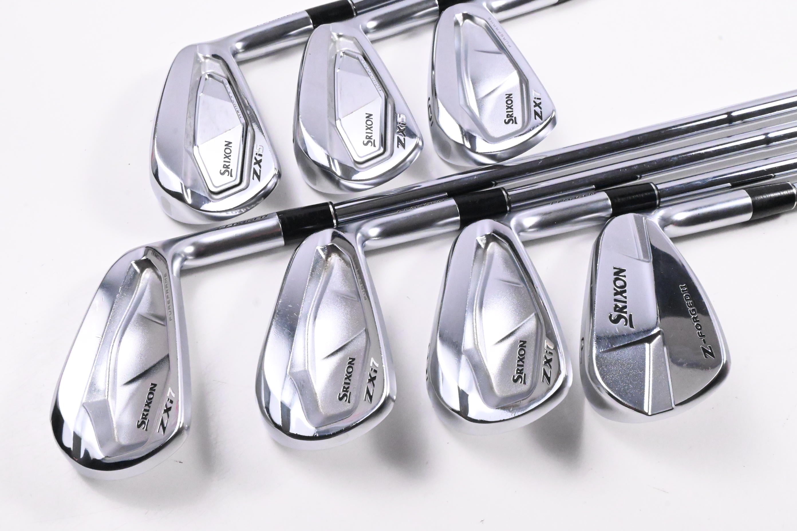 Srixon ZXi5/ZXi7/Z-Forged II Combo Irons / 4-PW / X-Flex Dynamic Gold X100