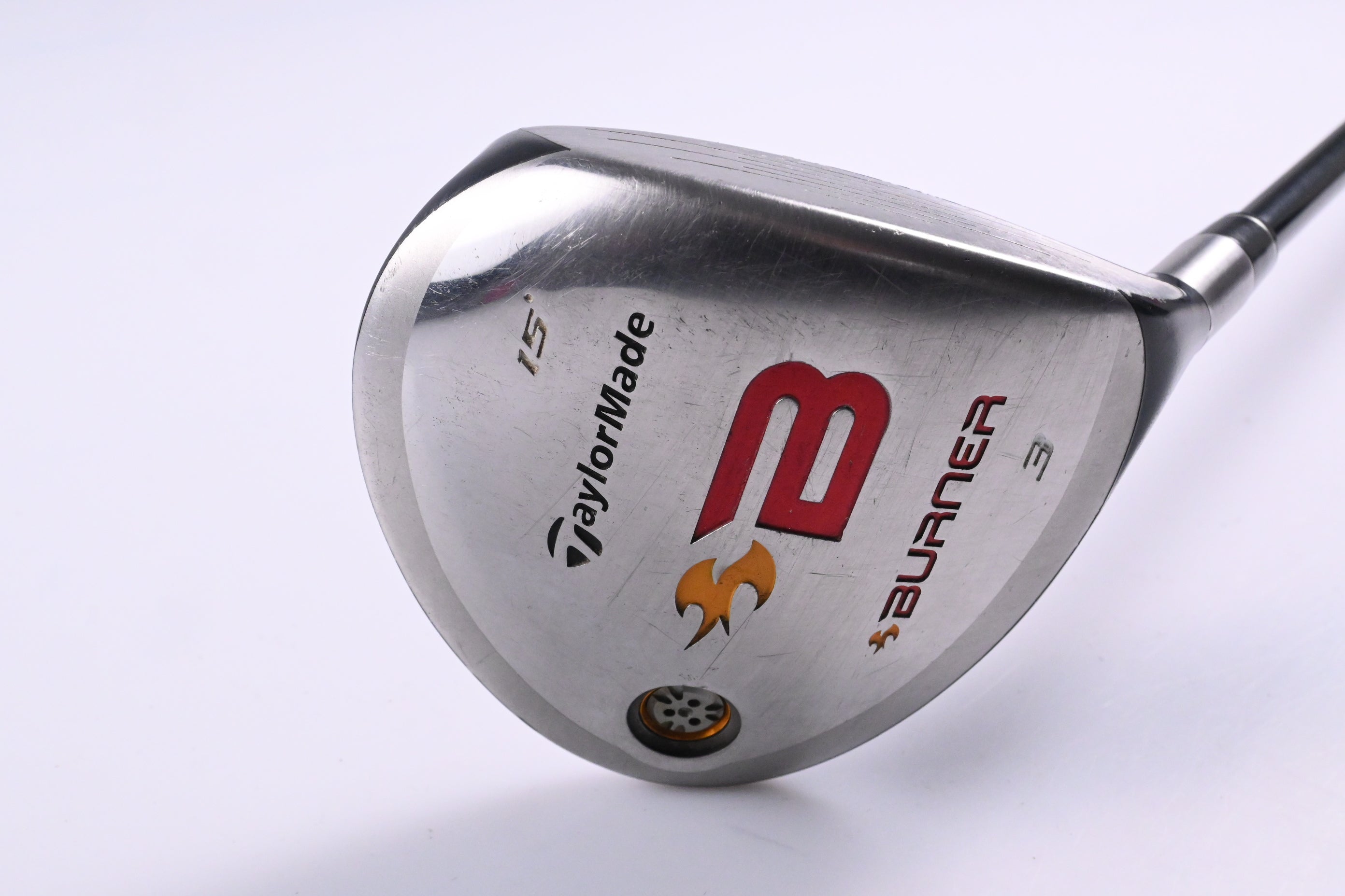 Taylormade Burner 2008 #3 Wood / 15 Degree / Stiff Flex REAX 49 Shaft
