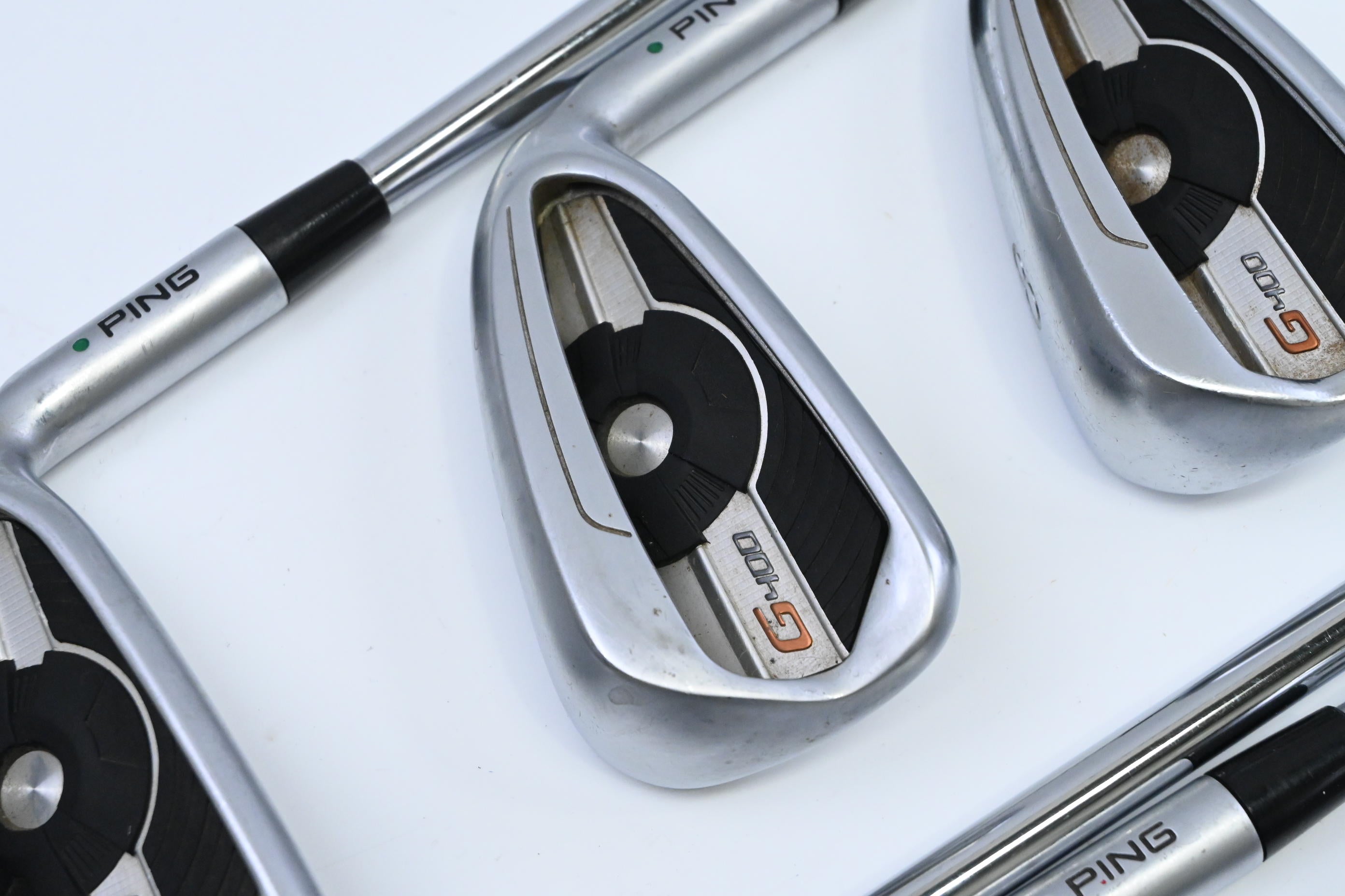 Ping G400 Irons / 6-PW+UW / Green Dot / Regular Flex Ping AWT 2.0 Shaft
