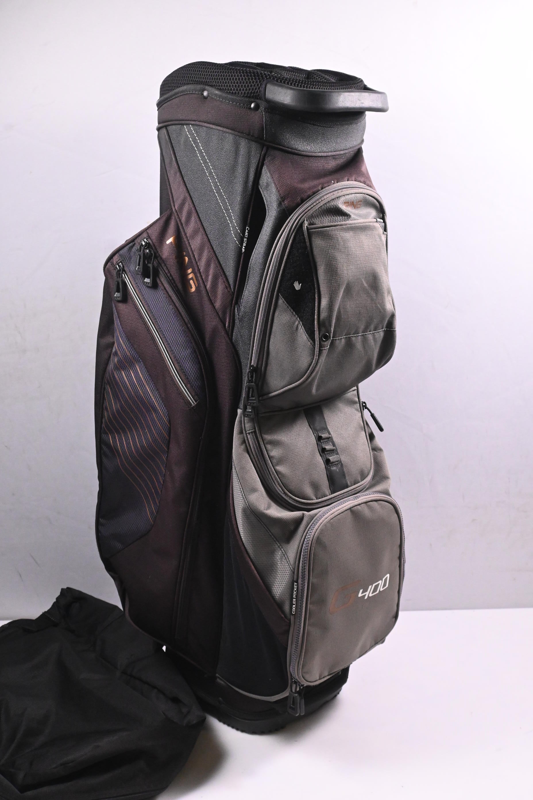 Ping Traverse Cart Bag / 14-Way Divider / Black, Grey
