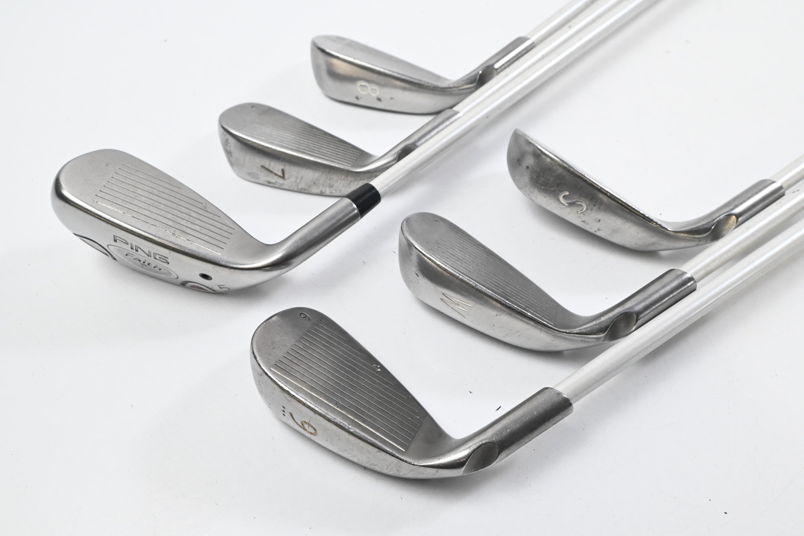 Ladies Ping Faith Hybrid Combo Irons / 5H+7-PW+SW / Red Dot / Ladies Flex Ping