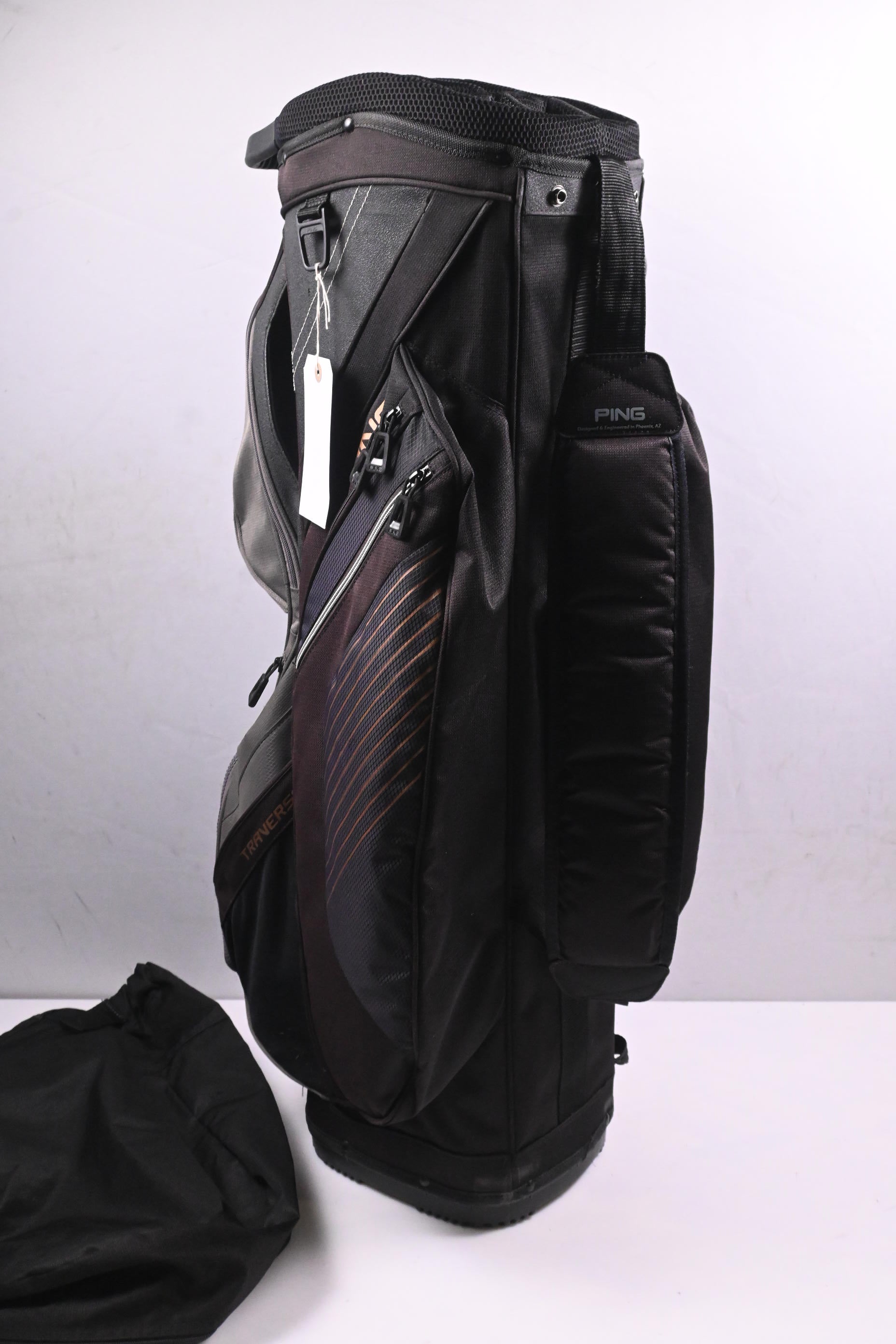Ping Traverse Cart Bag / 14-Way Divider / Black, Grey