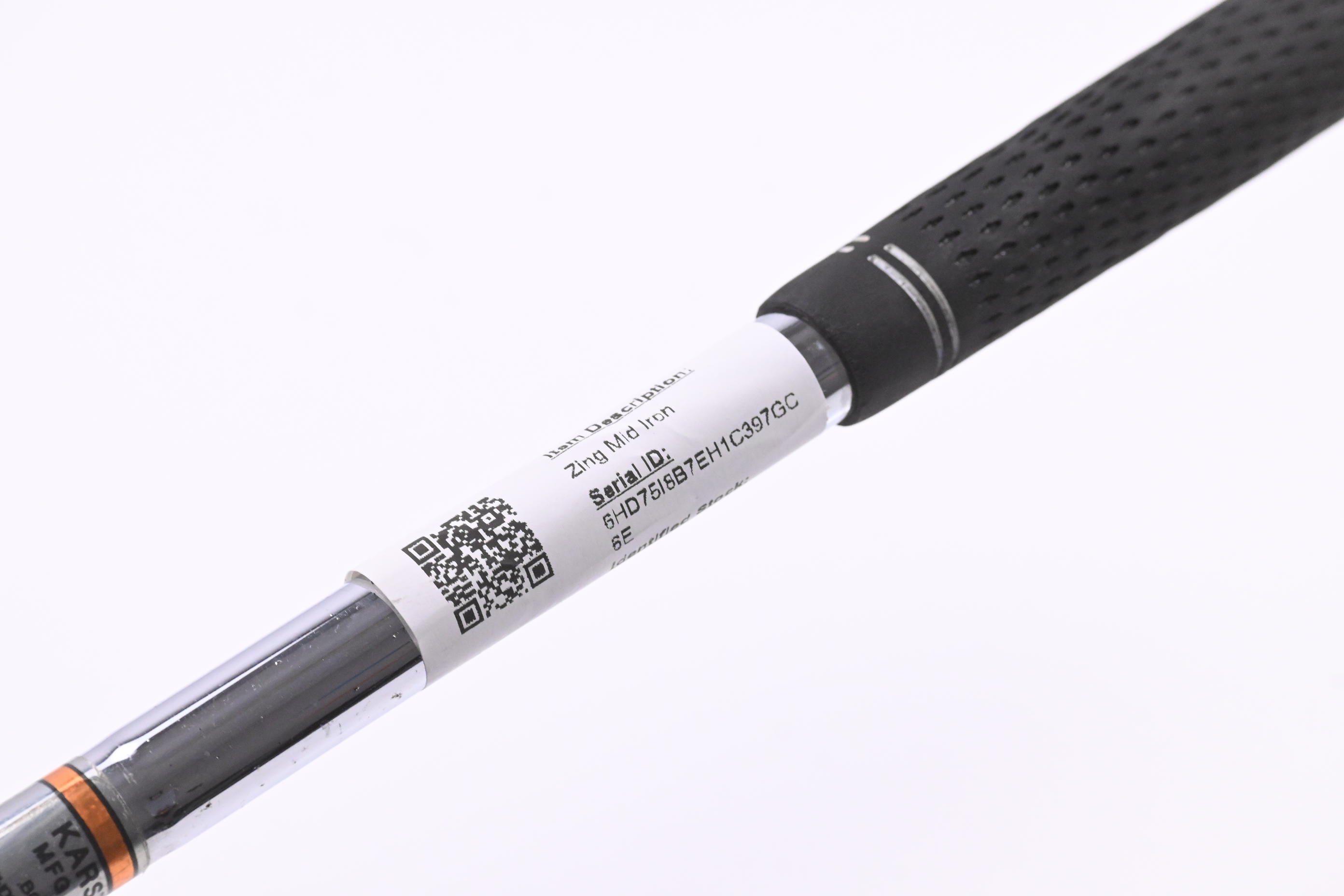 Ping Zing #6 Iron / 30.5 Degree / Black Dot / Stiff Flex Ping KT-M Shaft