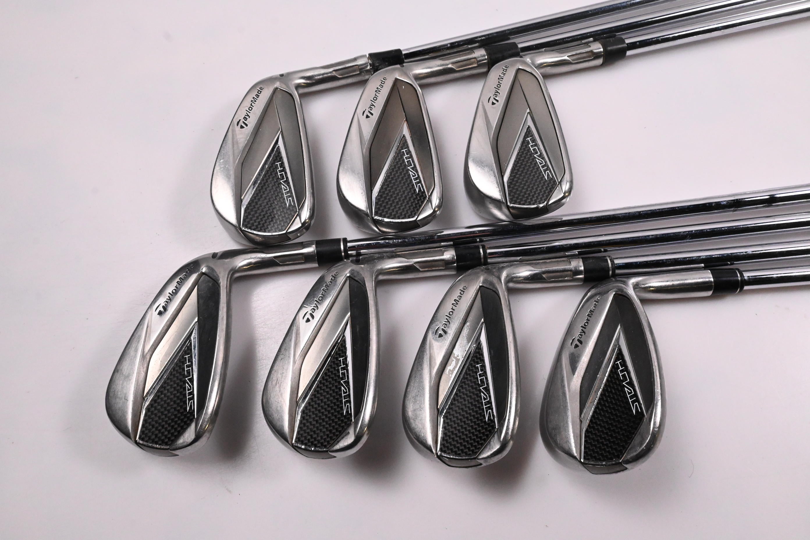 Taylormade Stealth Irons / 5-PW+SW / Stiff Flex KBS MAX 80 Shafts