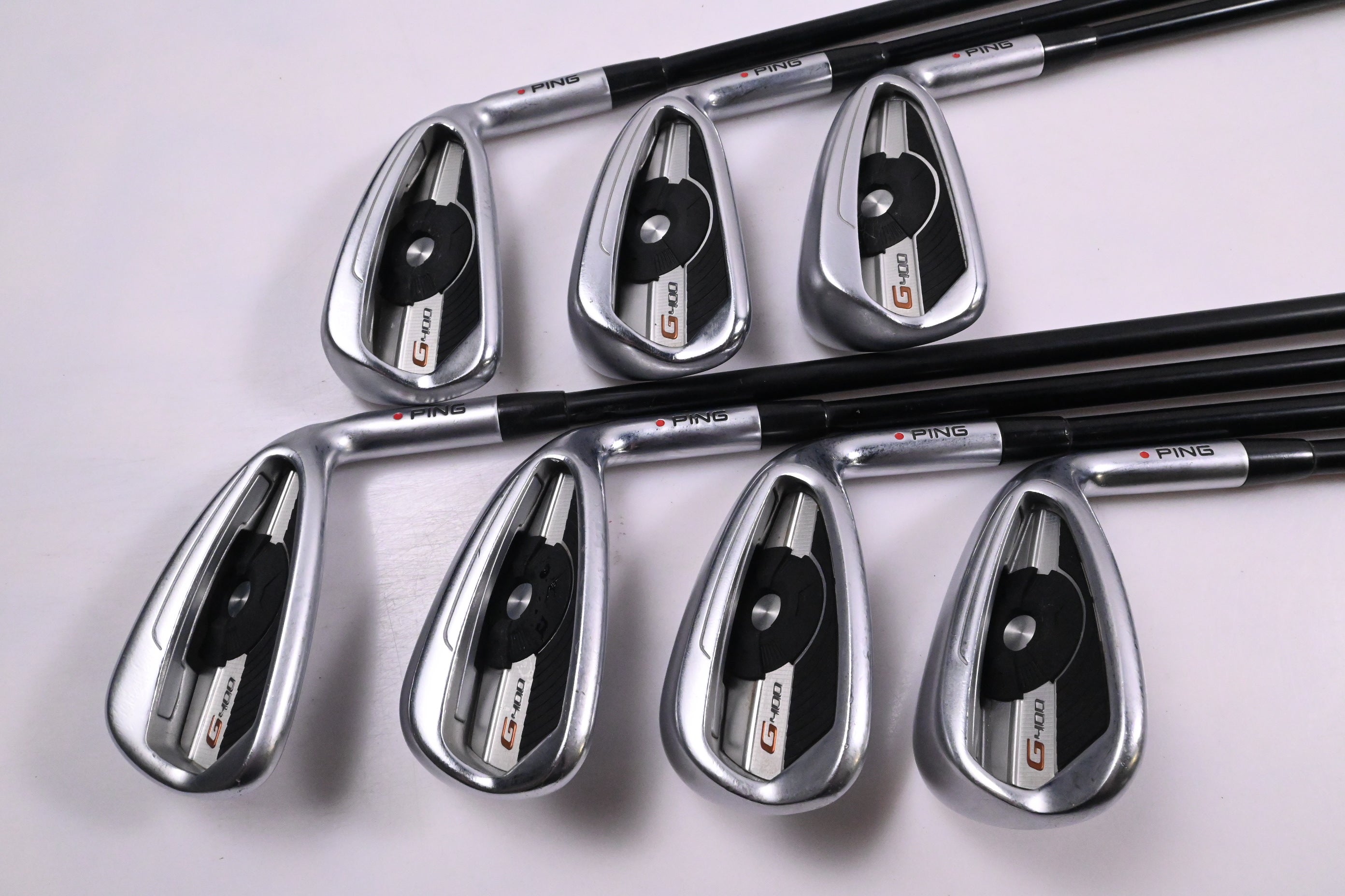 Ping G400 Irons / 5-PW+SW / Red Dot / Senior Flex Ping Alta CB AWT Shafts