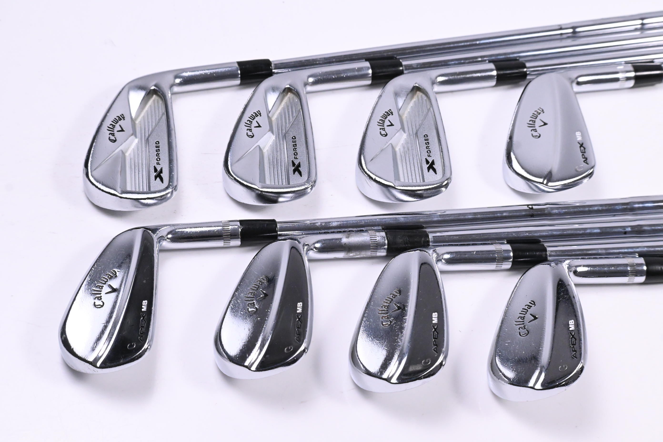 Callaway X-Forged/Apex MB 2018 Combo Set Irons / 3-PW / X-Flex Steel Shafts