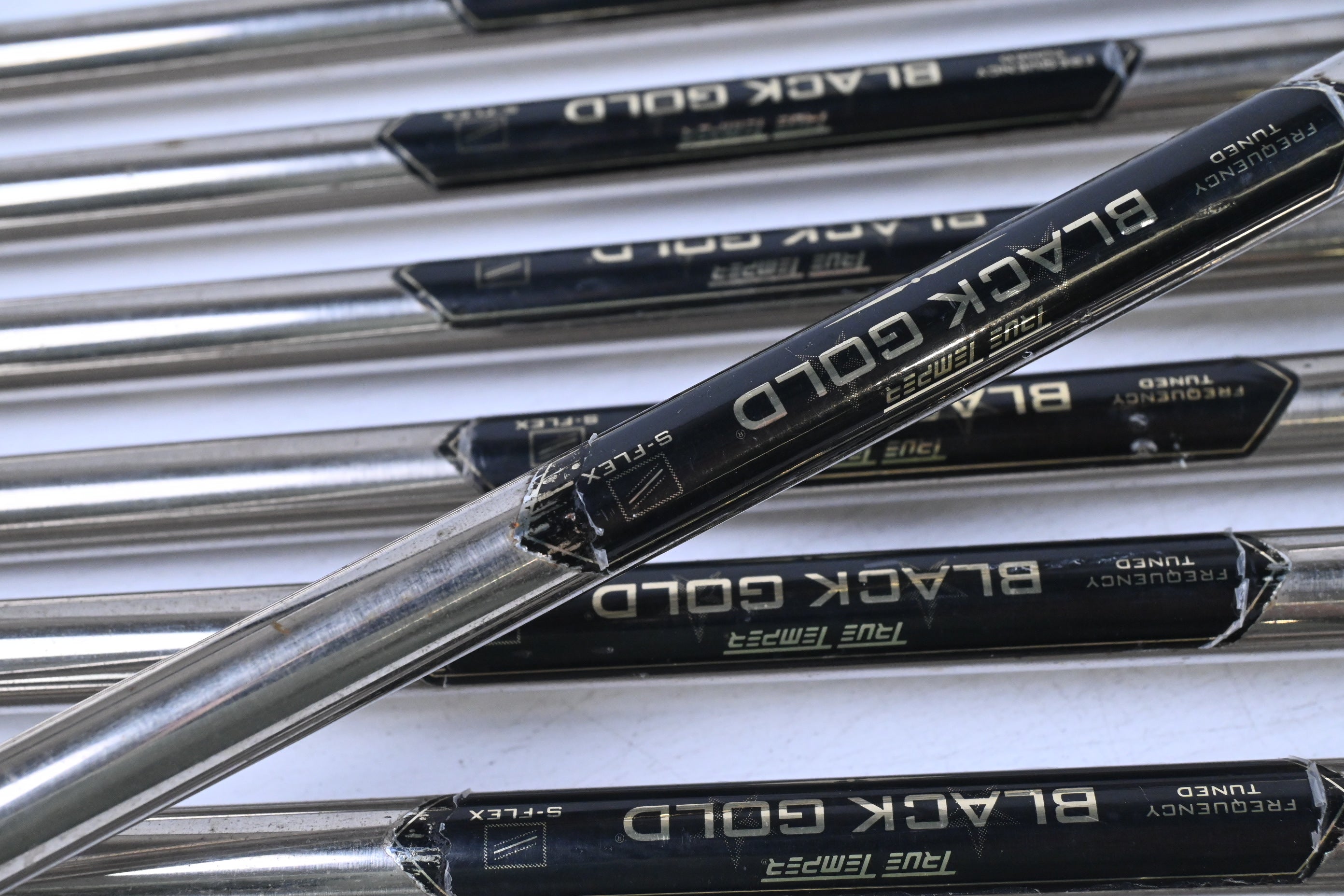 Ping S57 Irons / 2-9i / Black Dot / Stiff Flex Black Gold Shafts