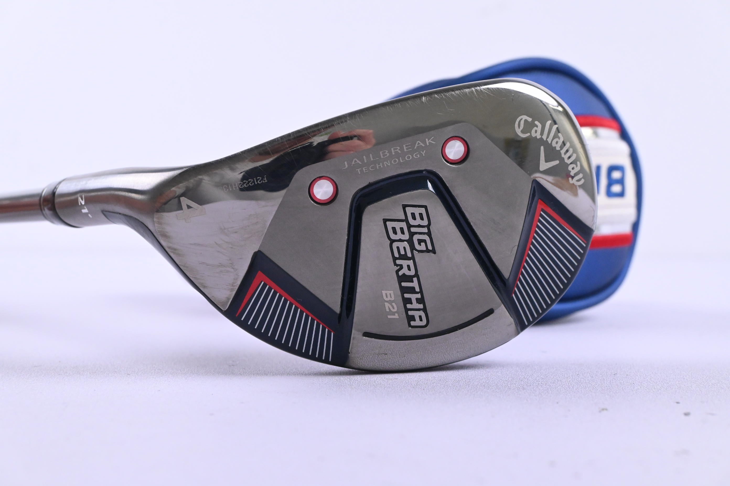 Left Hand Callaway Big Bertha B21 #4 Hybrid / 21 Degree / Senior Flex RCH 65