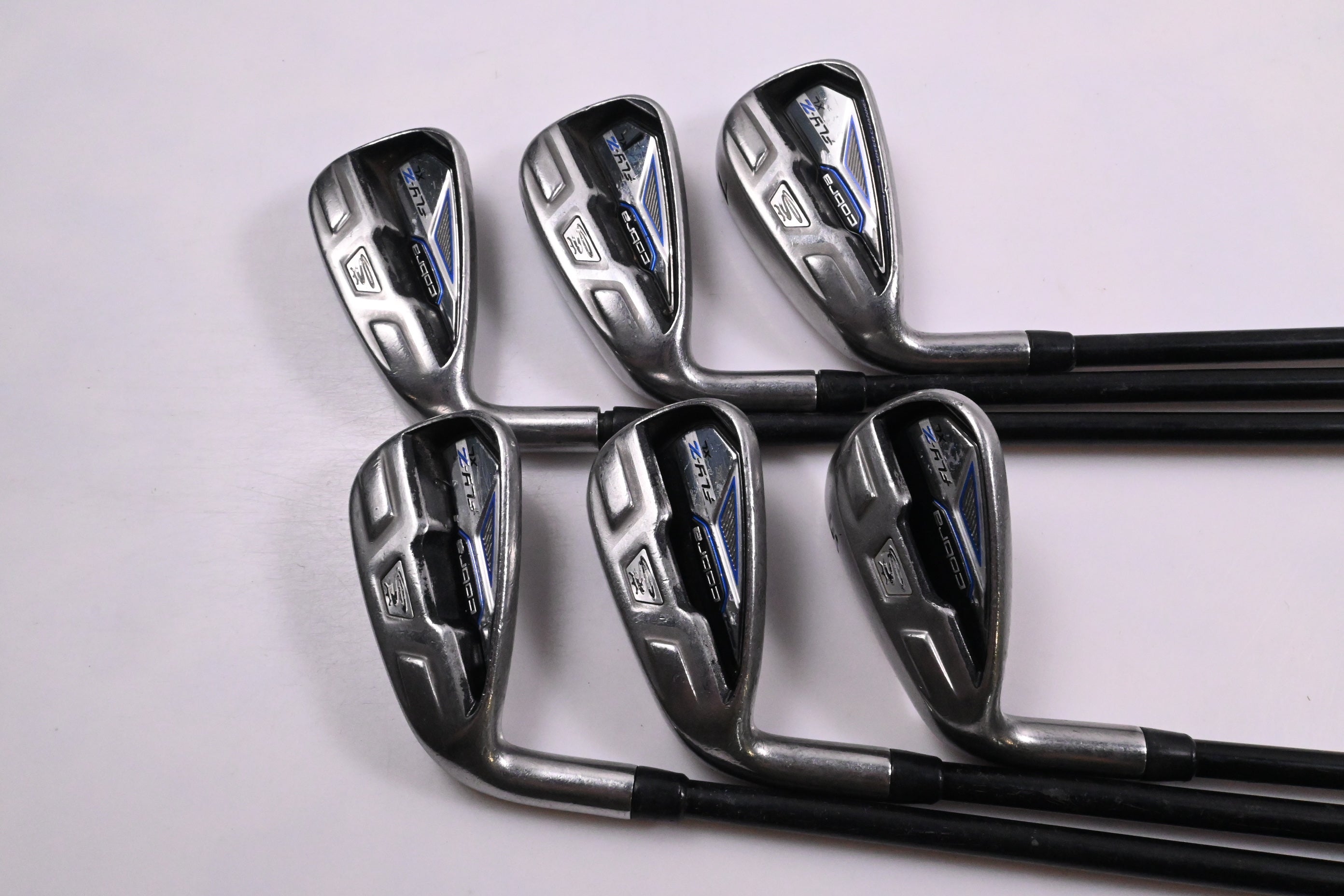 Left Hand Cobra Fly-Z XL Irons / 5-9i+SW / Regular Flex Cobra 65 Shafts