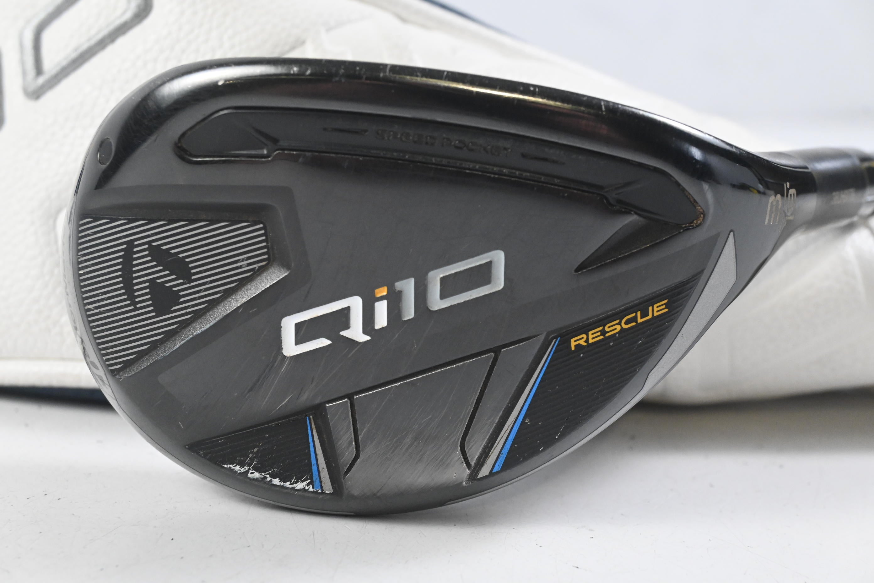Taylormade Qi10 #3 Hybrid / 19 Degree / Stiff Flex Fujikura Ventus TR Blue 7 Shaft